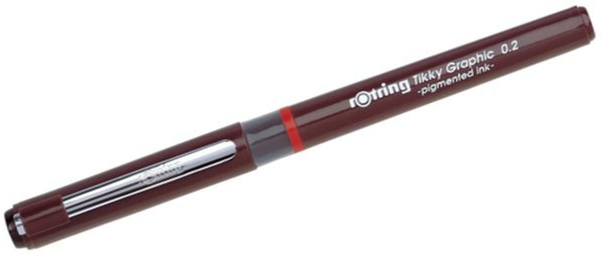 ROTRING Fineliner Feinschreiber Tikky Graphic Faserfeinschreiber 0,2mm schwarz