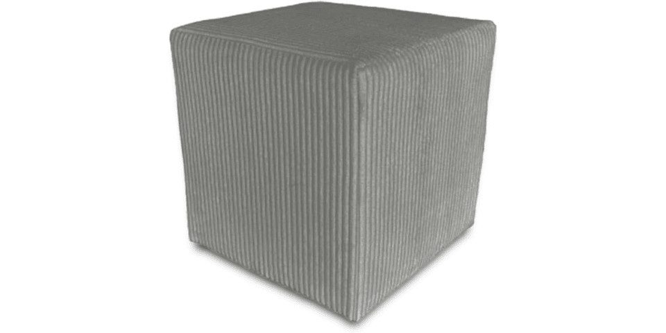 Best for Home Кубик для сидіння Best For Home Würfel Pouf Табурети Beige – Samt, Підніжка & Sitzpuff