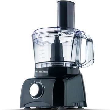 TurboTronic by Z-Line Küchenmaschine Food Processor (1,2L), Zerkleinerer Standmixer, Zitruspresse, 800 W, Entsafter-Aufsatz, Raspel, Julienne, Pommes, Scheiben