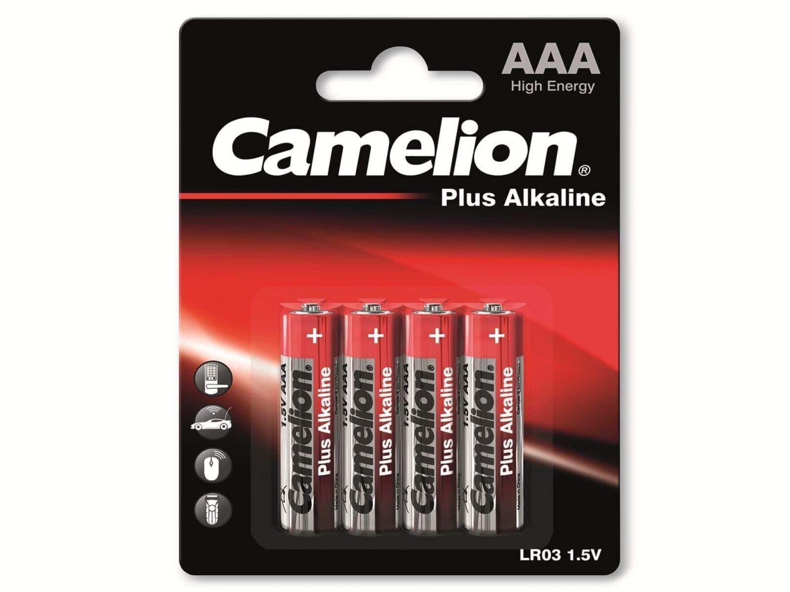 Batterie Plus-Alkaline, 4 LR03, Micro-Batterie, Camelion CAMELION