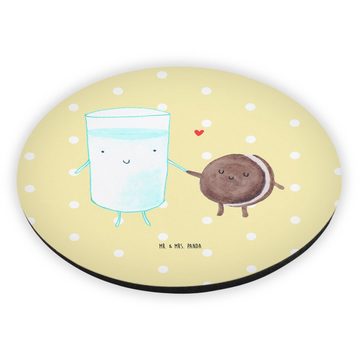 Mr. & Mrs. Panda Magnet Milch Keks - Gelb Pastell - Geschenk, Tiere, Tiermotive, lustige Sprü (1-St), Stilvoll & Persönlich