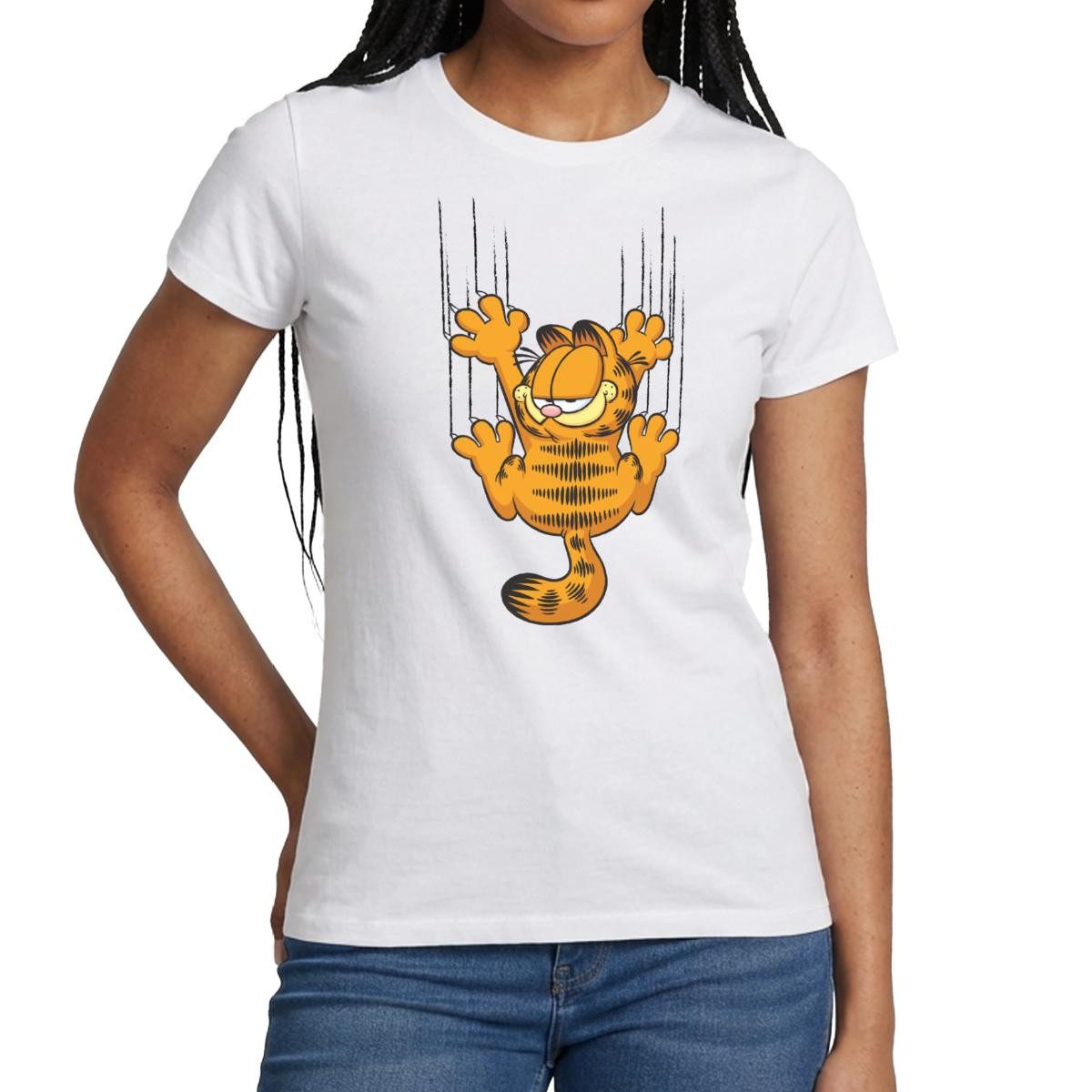 Spreadshirt T-Shirt Garfield Kratzer Frauen T-Shirt (1-tlg)