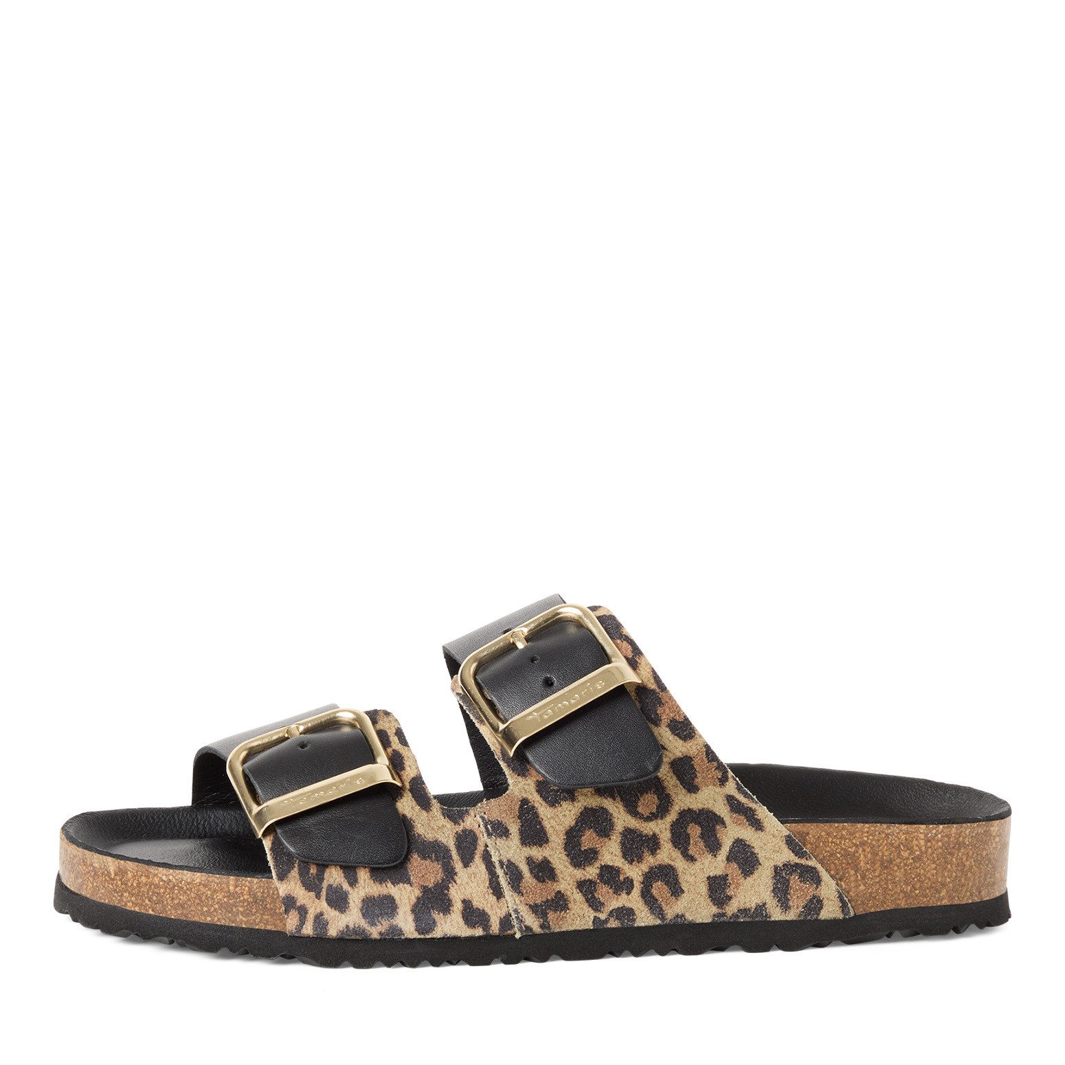 Tamaris Tamaris Damen Pantolette 1-27543-42-090 BLACK/LEOPARD Pantolette