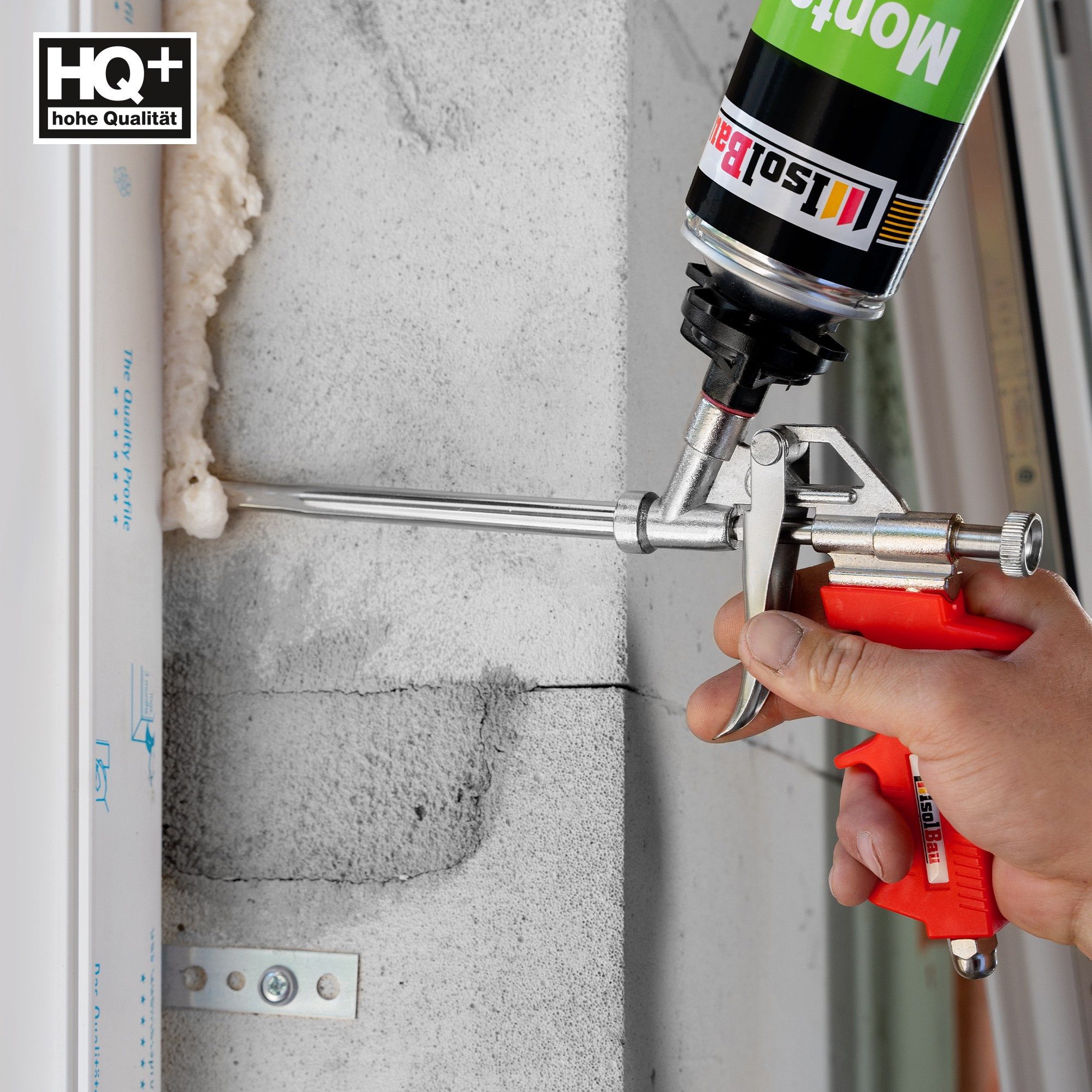 None Fenster SET Pistolenschaum 6 x 750 ml PU-Schaum-Reiniger Dämmen, PCV-Profile Holz Holzwerkstoffe Ziegelsteine Beton Gips Metall