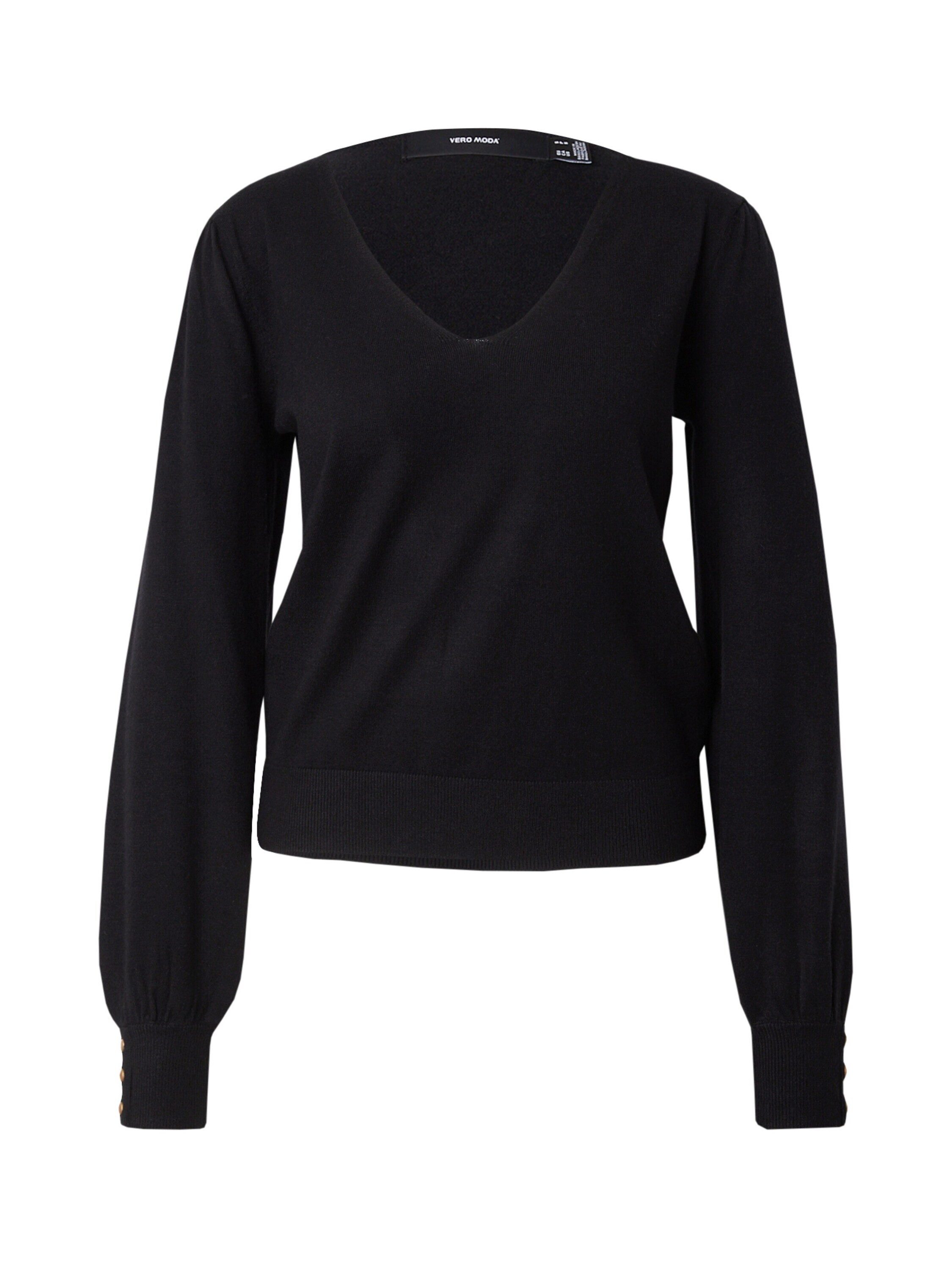 V-Ausschnitt-Pullover VMHOLLYKARIS LS V-NECK PULLOVER GA BOO