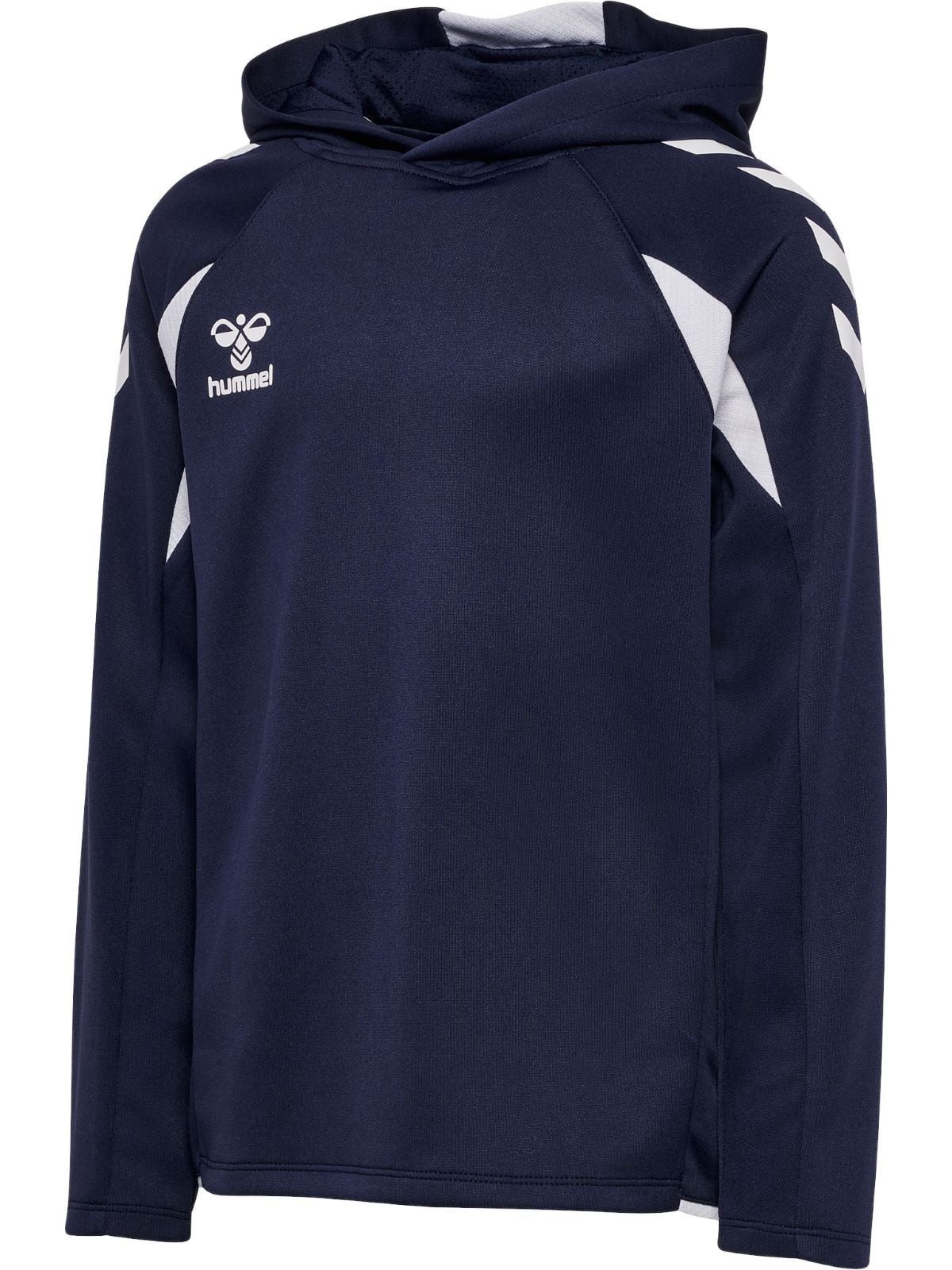 Kapuzenpullover hmlCORE 2.0 Hoodie (100% rec. Polyester) marineblau/weiss Kinder