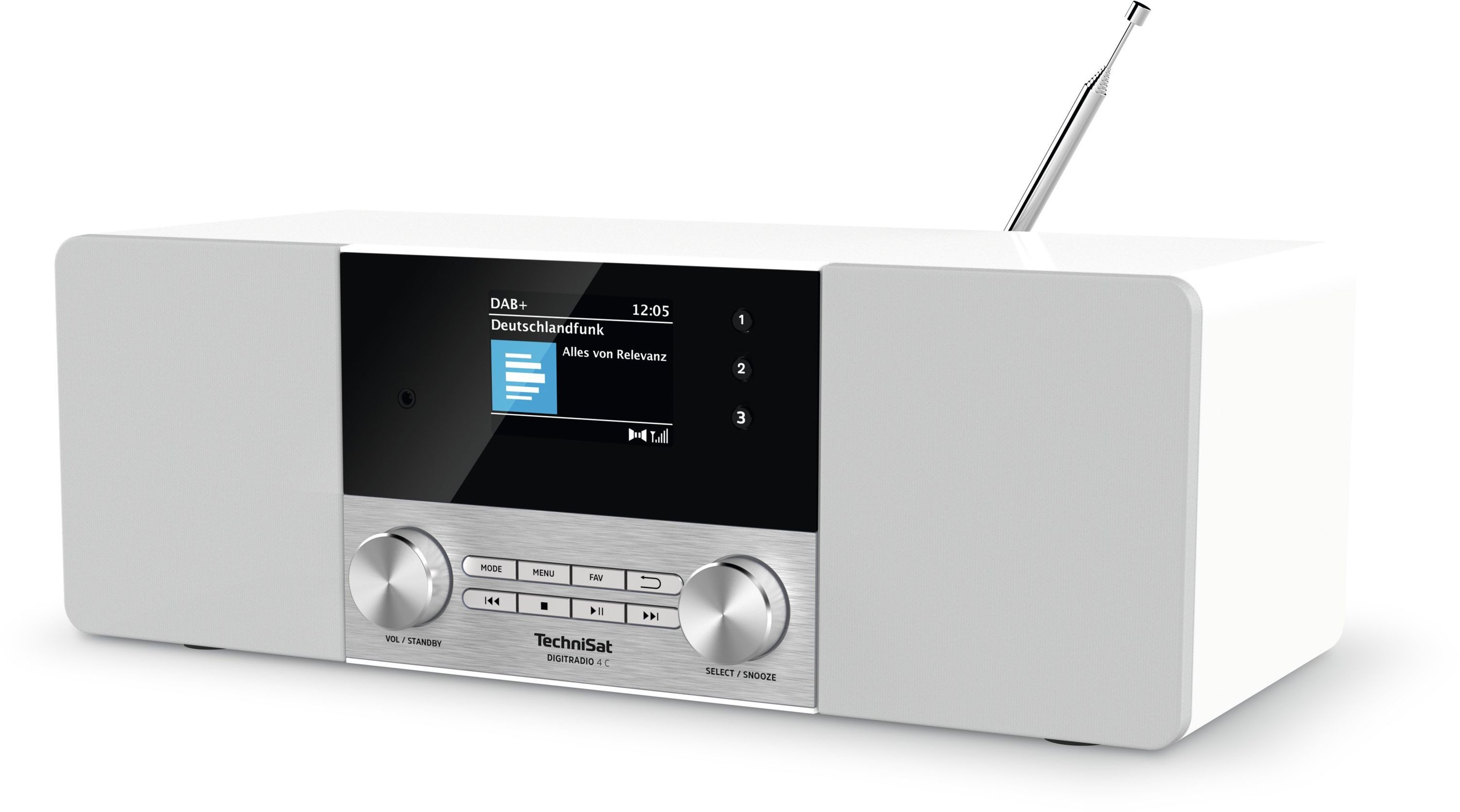 TechniSat DIGITRADIO 4 C Digitalradio (DAB) (Digitalradio (DAB), FM-Tuner mit RDS, 20 W, Bluetooth)