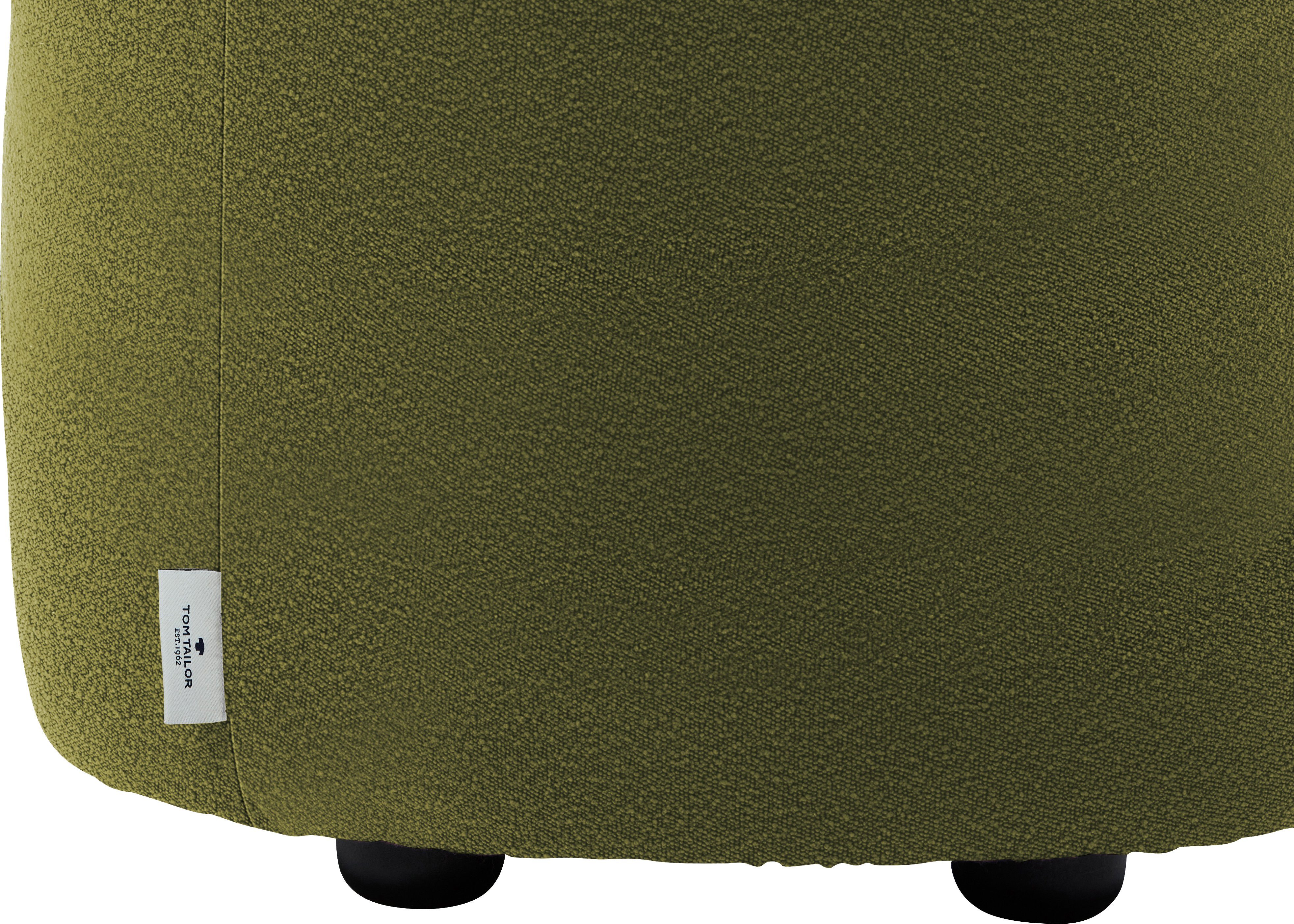 ø TOM mit DROP 50 cm TAILOR CHIC, HOME Pouf Kedernaht,