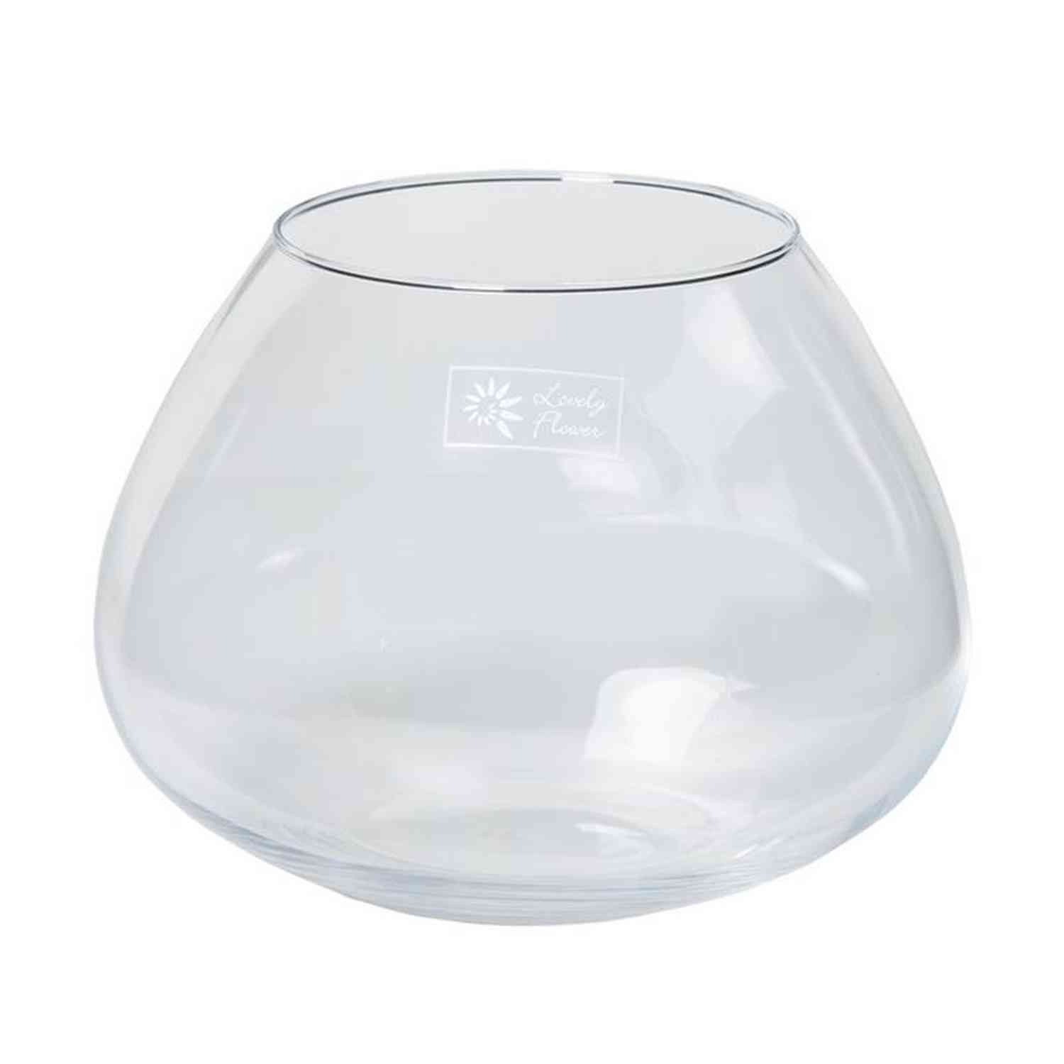 INNA-Glas Kerzenhalter Votivglas Joyce, Kugel - rund, klar, 16,5cm, Ø 12,5cm - Ø 22cm