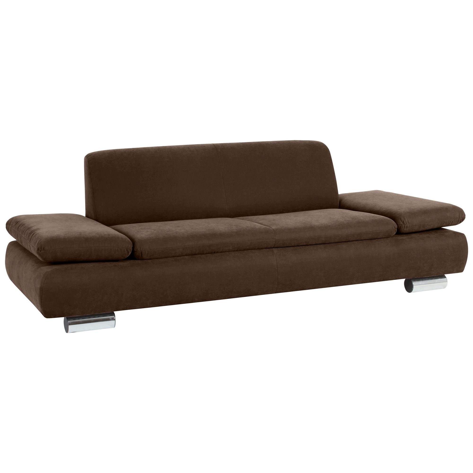 58 aufm Kessel Sofa Sofa 2,5-Sitzer Kaye Bezug Veloursstoff Metallfuß, Sparpreis inkl. Kostenlosem Versand 1 Teile, verstellbare Funktionsarmteile,hochwertig verarbeitet,bequemer Sitz