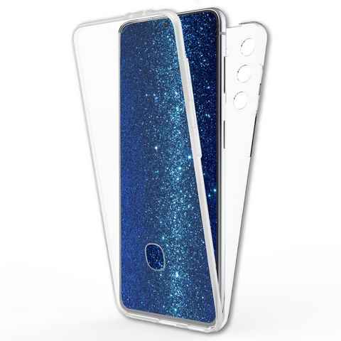 Nalia Smartphone-Hülle Samsung Galaxy S22, Klare 360 Grad Hülle / Rundumschutz / Transparent / Displayschutz Case