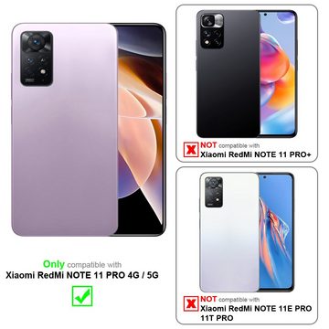 Cadorabo Handyhülle Xiaomi RedMi NOTE 11 PRO 4G / 5G Xiaomi RedMi NOTE 11 PRO 4G / 5G, Klappbare Handy Schutzhülle - Hülle - mit Standfunktion und Kartenfach