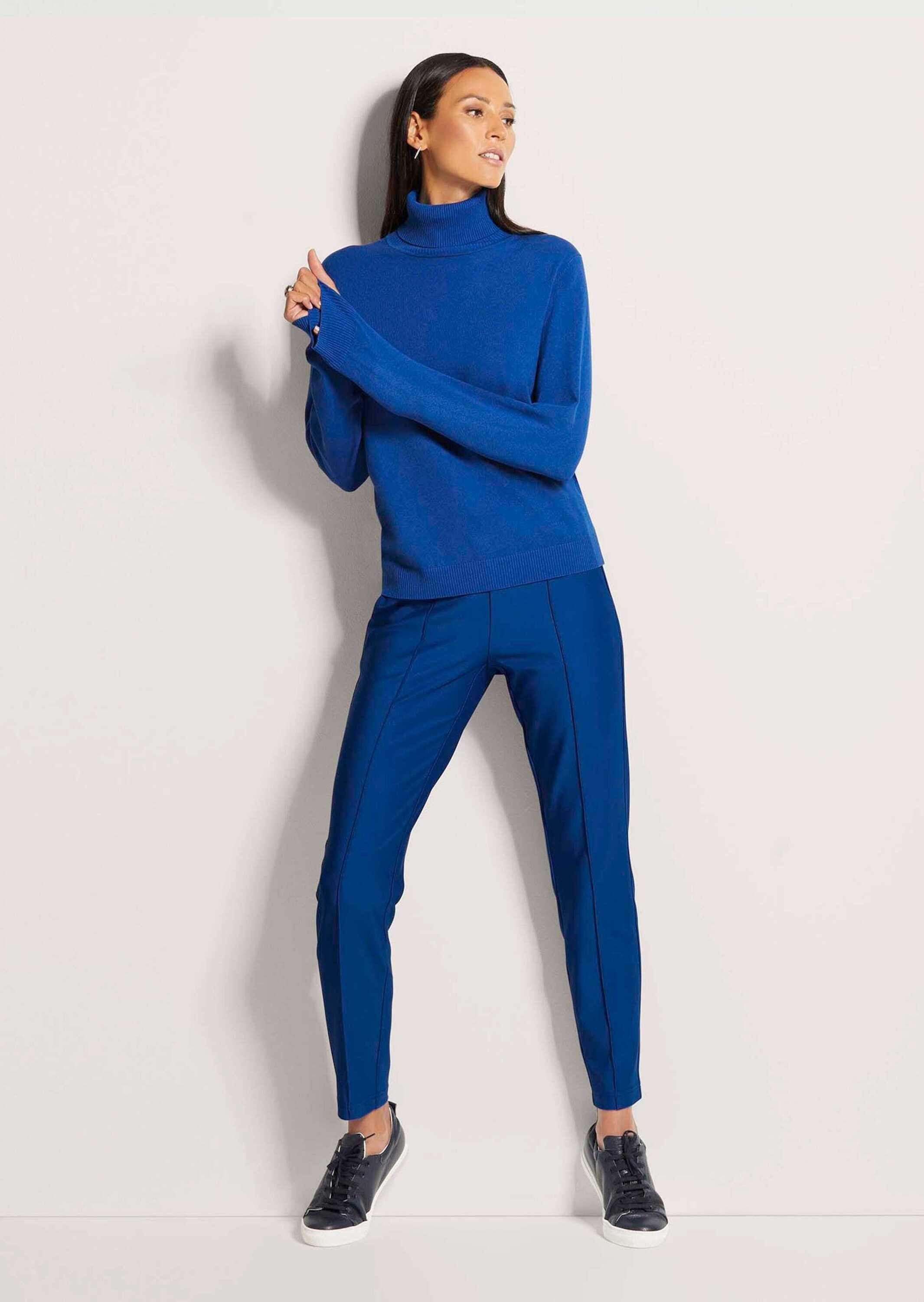 MADELEINE Strickpullover Schmaler Feinstrickpullover Schmaler Rollkragenpul günstig online kaufen