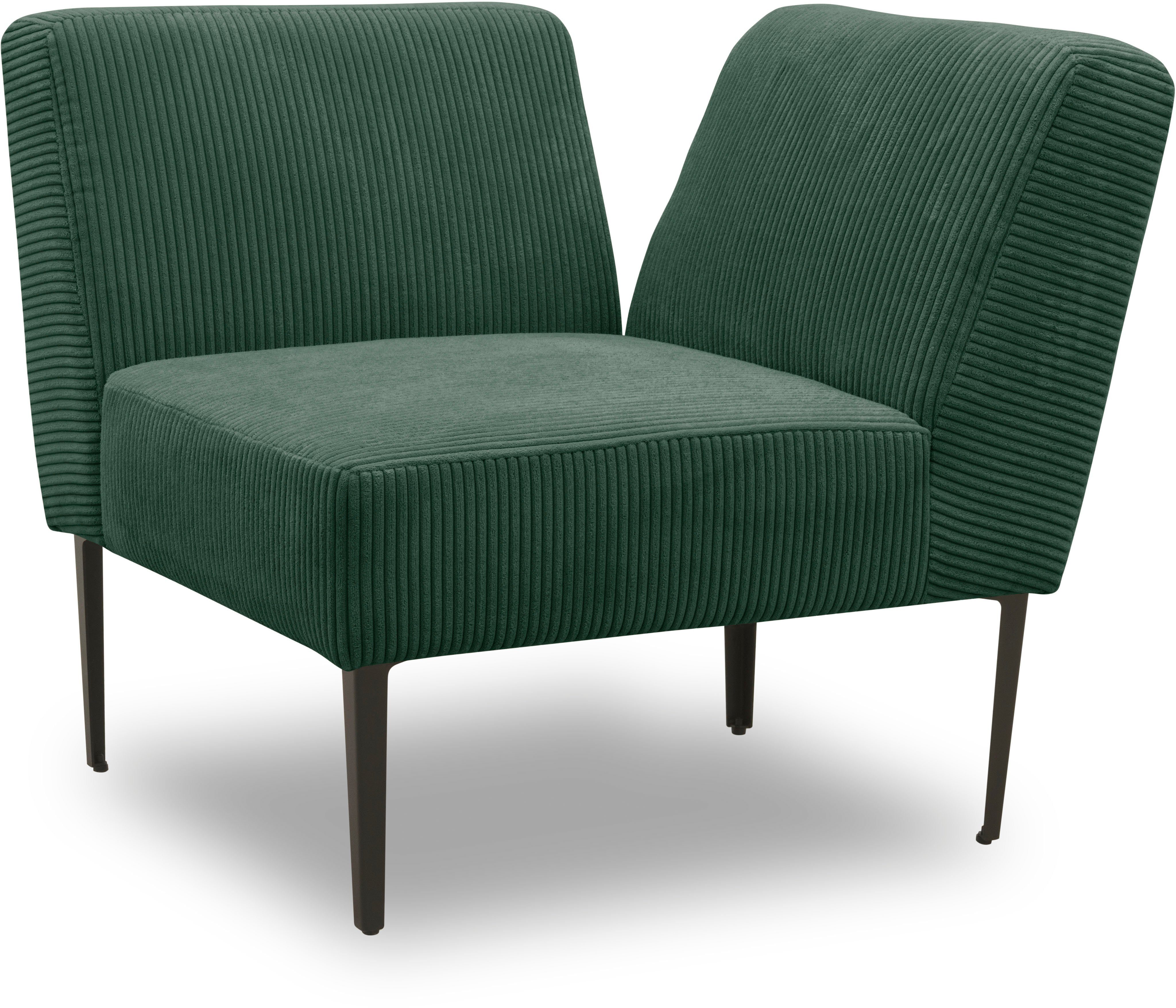 Abschluss Ecke oder - 700010, Sofa-Eckelement collection dunkelgrün DOMO einsetzbar Modul als