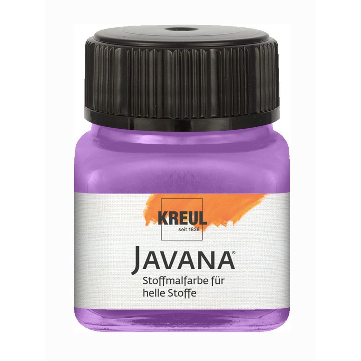 C. KREUL Acrylfarbe KREUL Stoffmalfarbe JAVANA flieder 20ml Glas
