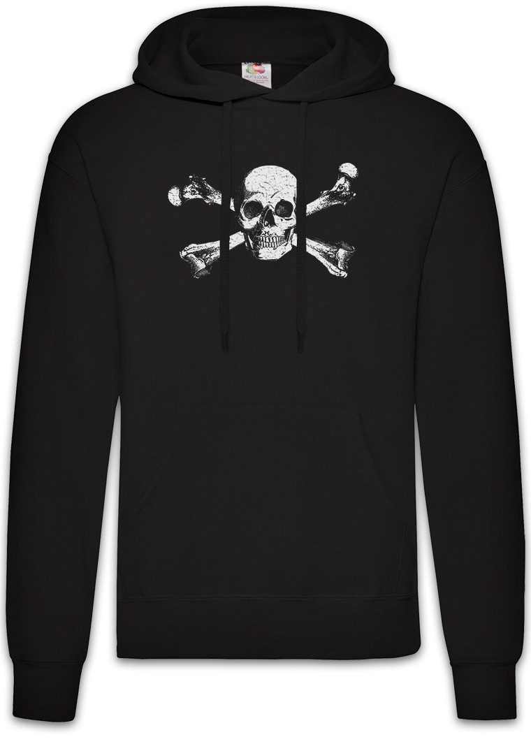 Urban Backwoods Hoodie Skull & Crossbones Herren Hoodie Skull Skulls Jolly Schädel Knochen (1-tlg) Bone Rogers Totenkopf Saber