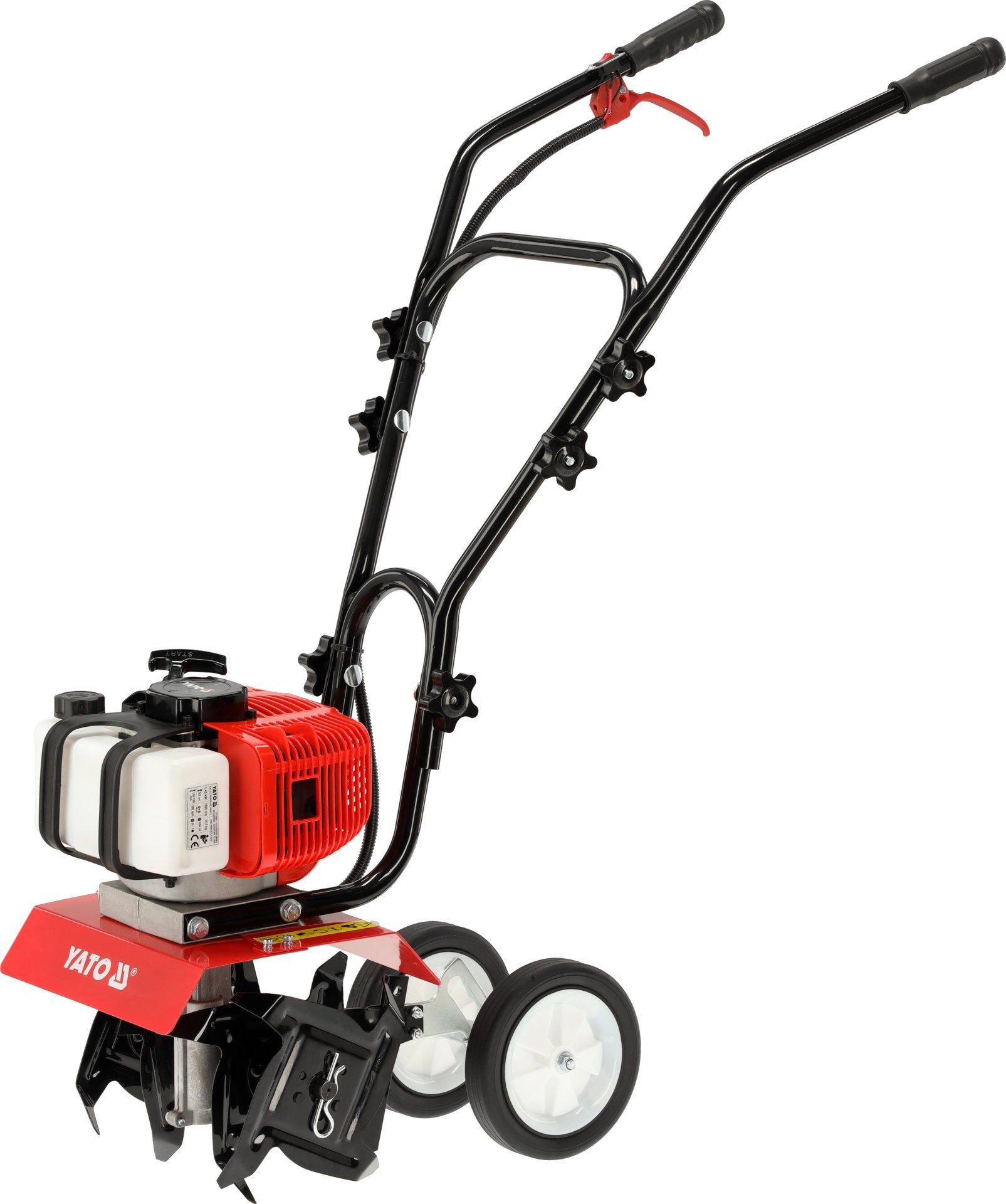 Yato Benzinmotorhacke Benzin-Bodenhacke 2-Takt 1,45 kW, 52 cm³
