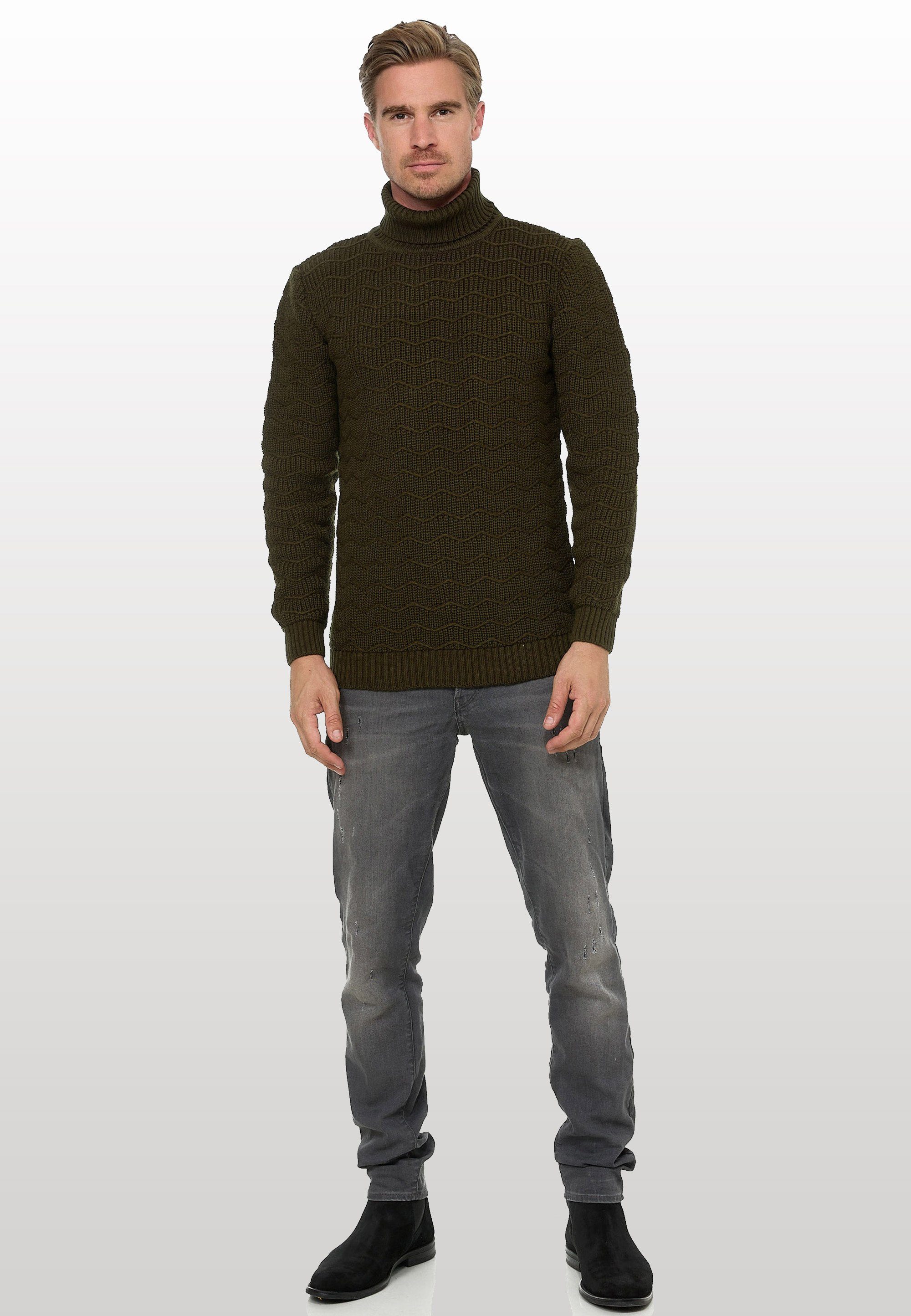 Rusty Neal Rollkragenpullover im angesagten Design günstig online kaufen