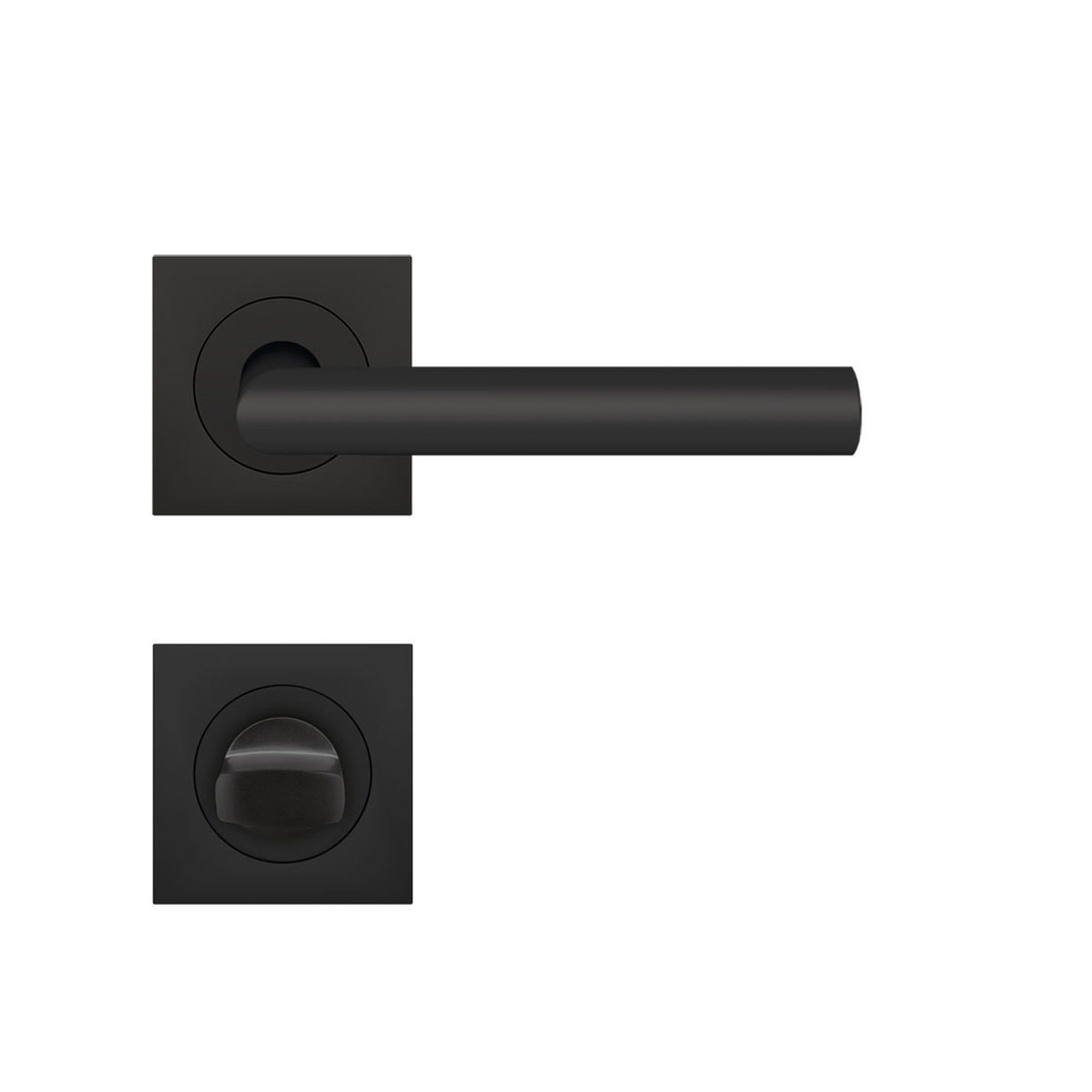 Karcher Design Türgriffpaar ER28Q Rhodos, Drücker/Drücker außen, Kosmos Schwarz