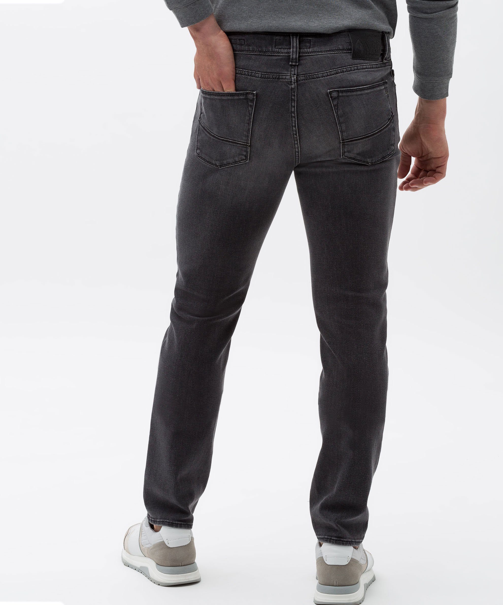 Denim Flex Brax Organic grau Cadiz 5-Pocket-Jeans