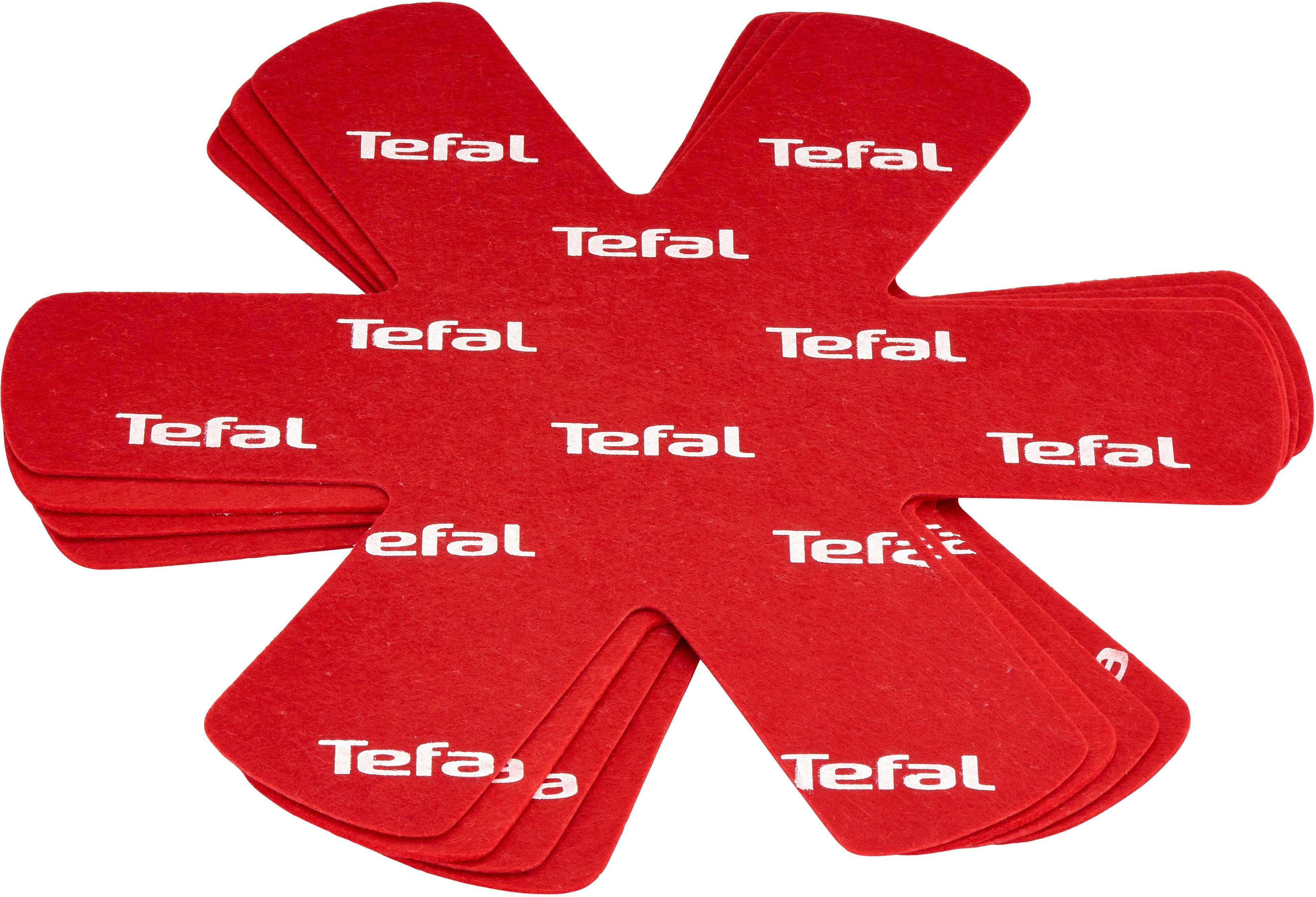 Tefal Pfannenschoner Ingenio, Zubehör für alle Töpfe und Pfannen, Set, 4-tlg., 4-tlg., Filz, bis 38 cm, Schutz vor Kratzern und Erschütterungen