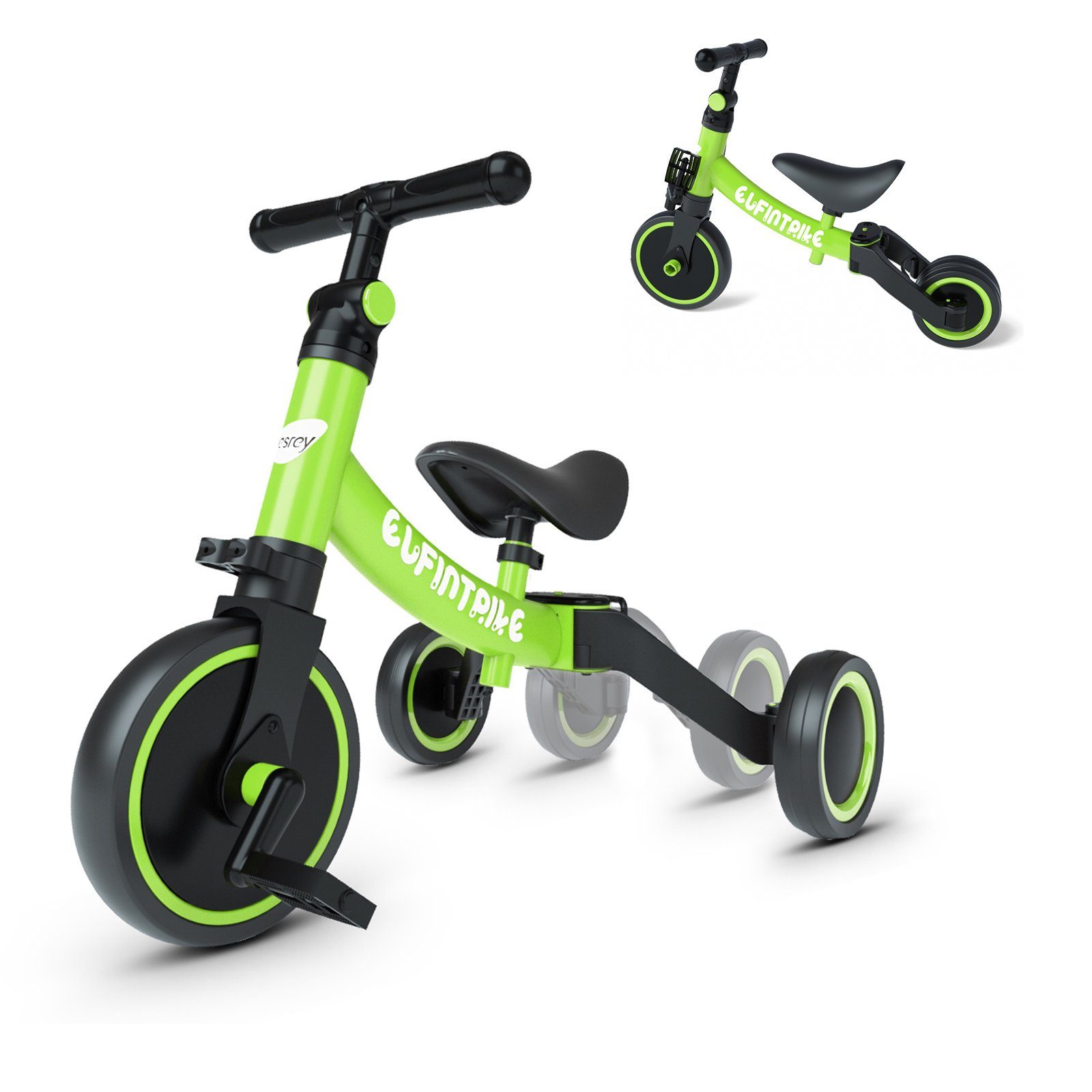 Kinder Laufrad Baby Kinderlaufrad Lauflernrad für Kinder ab 1 Jahr grün 