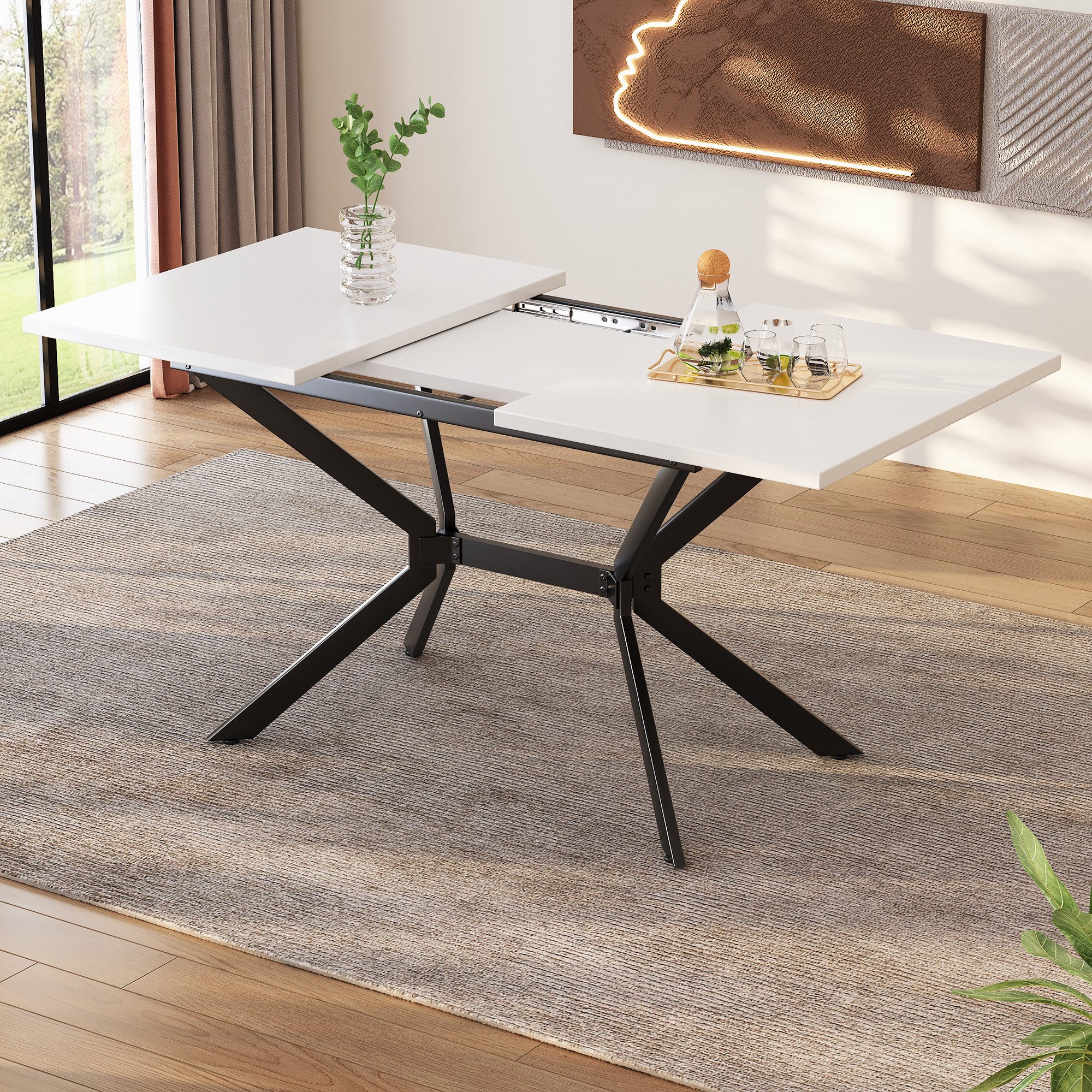 Flieks Esstisch (erweiterbare Tischplatte 120-160cm, 1-St., günstig online kaufen