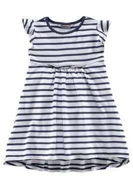 KIDSWORLD Jerseykleid für kleine Mädchen (Packung, 2-tlg), mit Streifen und Punkten