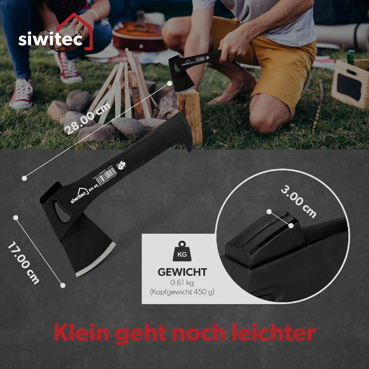 siwitec Axt siwitec Nylonaxt SN-45, 450 günstig online kaufen