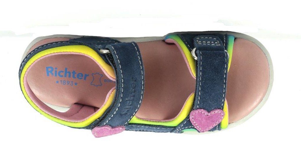 individuellem Dora Richter Batik-Farbverlauf navy-multi mit Sandale