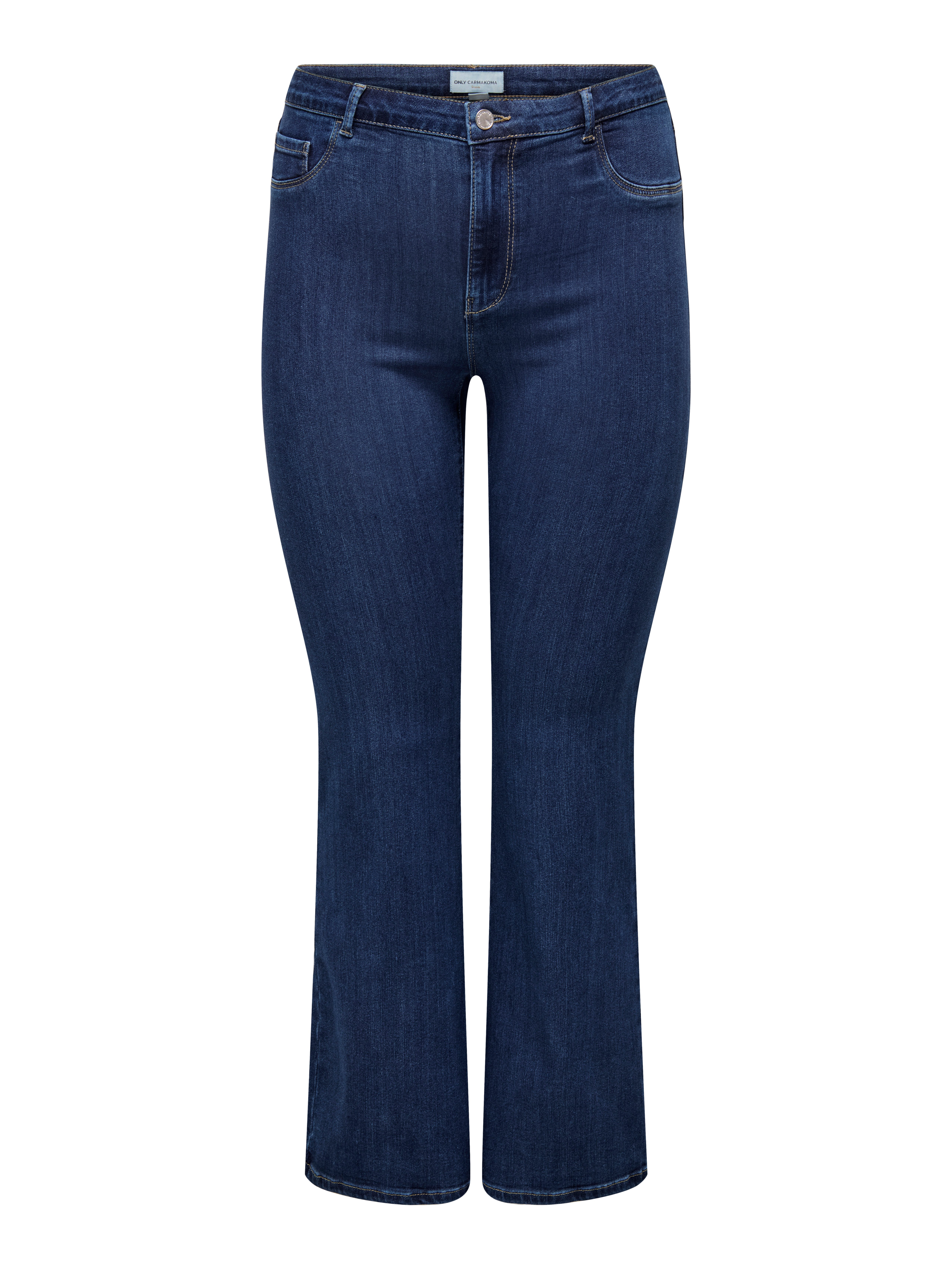 ONLY CARMAKOMA Bootcut-Jeans CARTHUNDER LIFE MID PUSH UP FLARED DNM – Bild 5 von 5