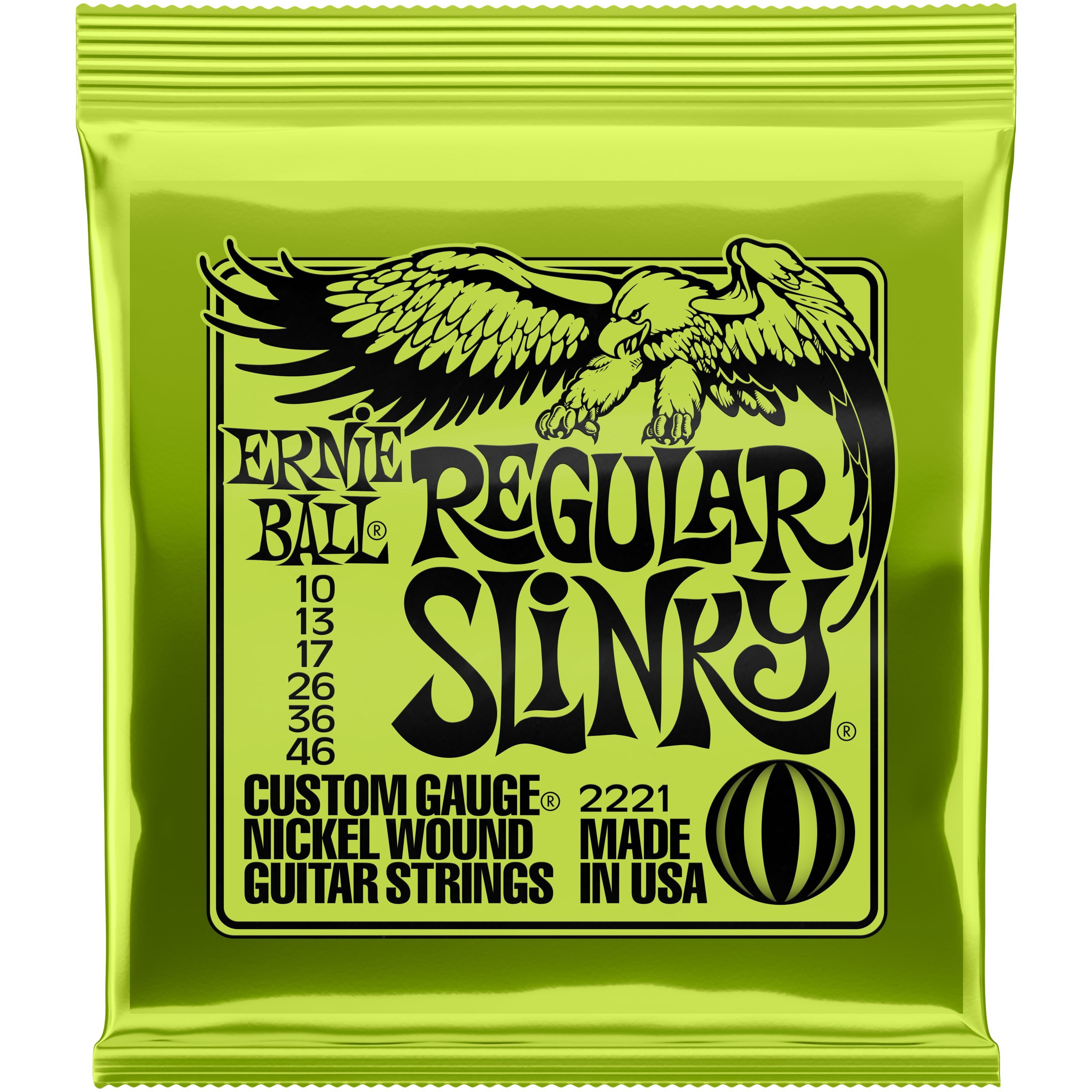 Ernie Ball Струны, EB2221 Regular Slinky 10-46 - E-Gitarrensaiten