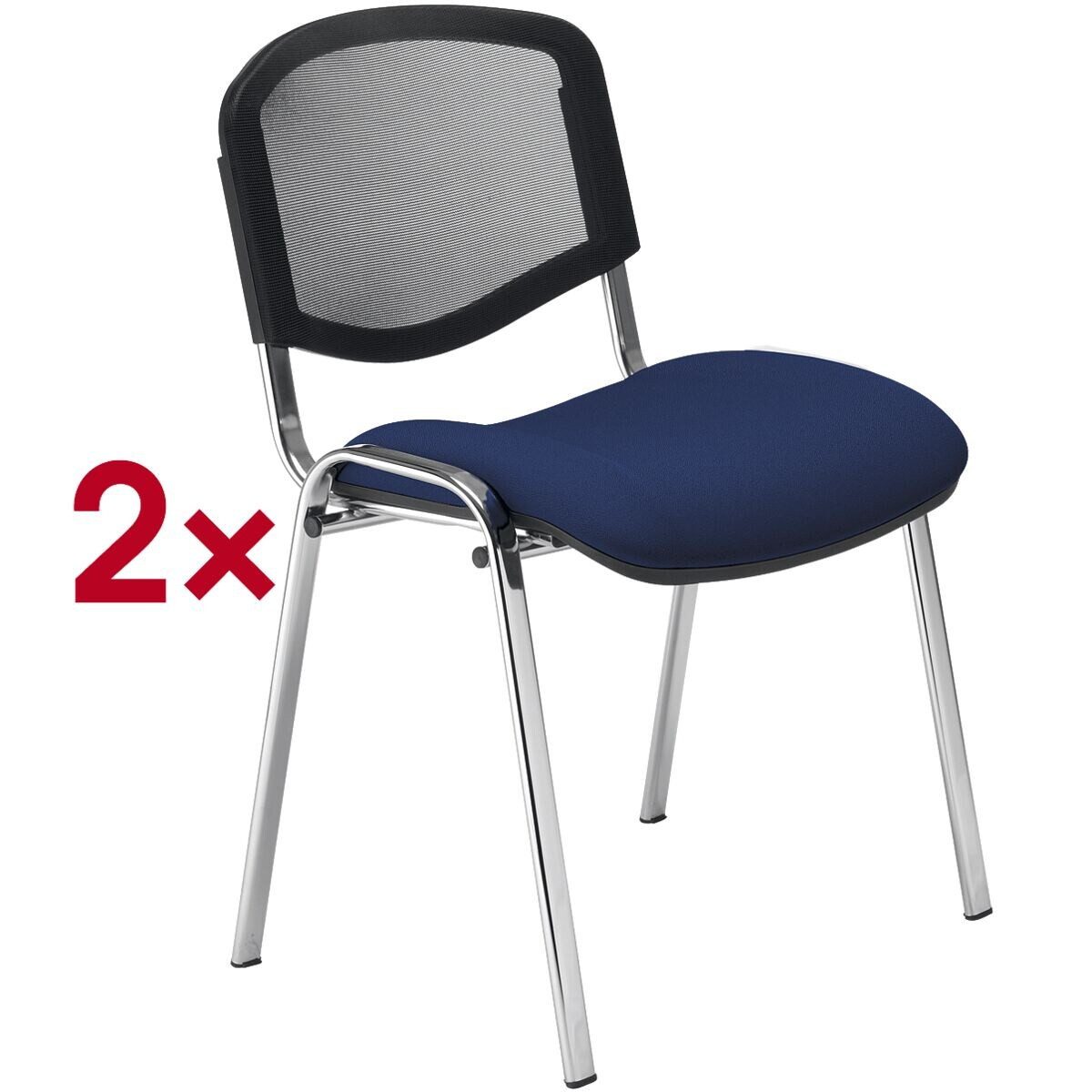 Nowy Styl Besucherstuhl Iso Ergo Mesh (2 St), stapelbar