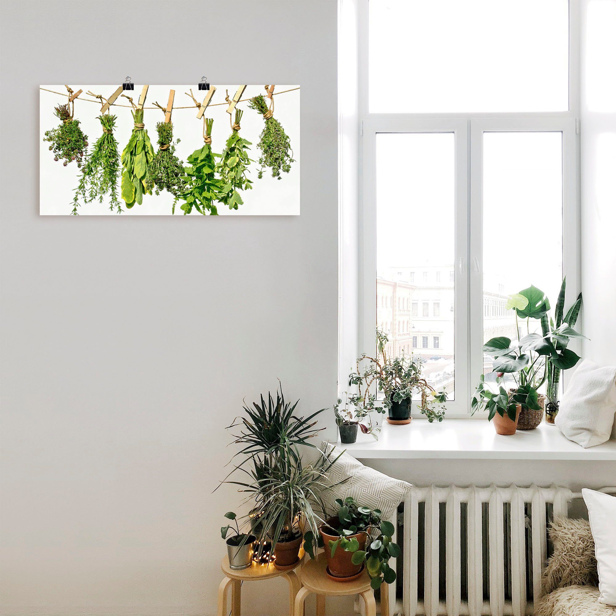 Artland Wandbild Kräuter, Pflanzen (1 Leinwandbild, in St), versch. Poster oder Alubild, als Größen Wandaufkleber