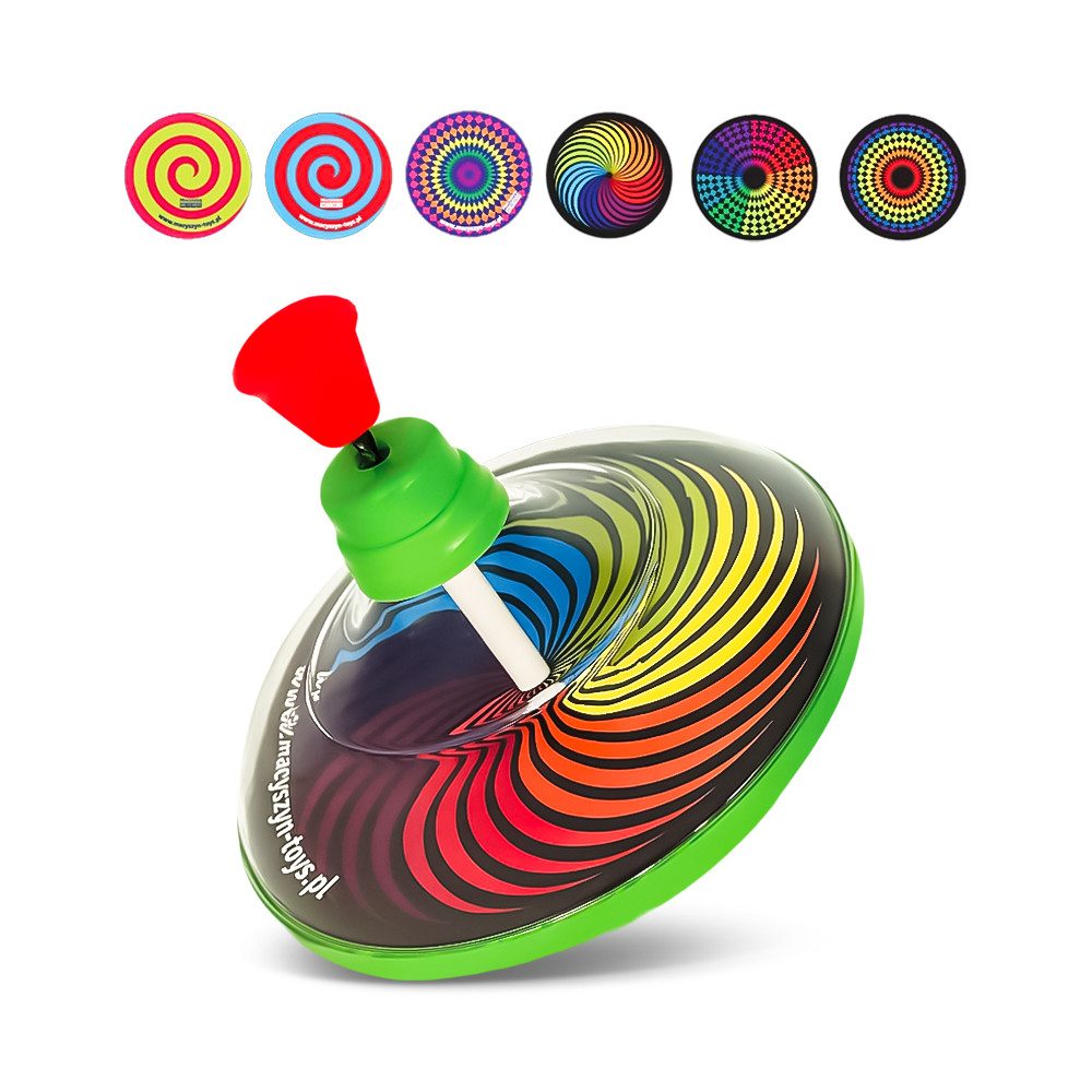 Brummkreisel Kreisel Luxus spiralig Design-Mix 15,5 x 15,5 x 17 cm Kunststoff bunt