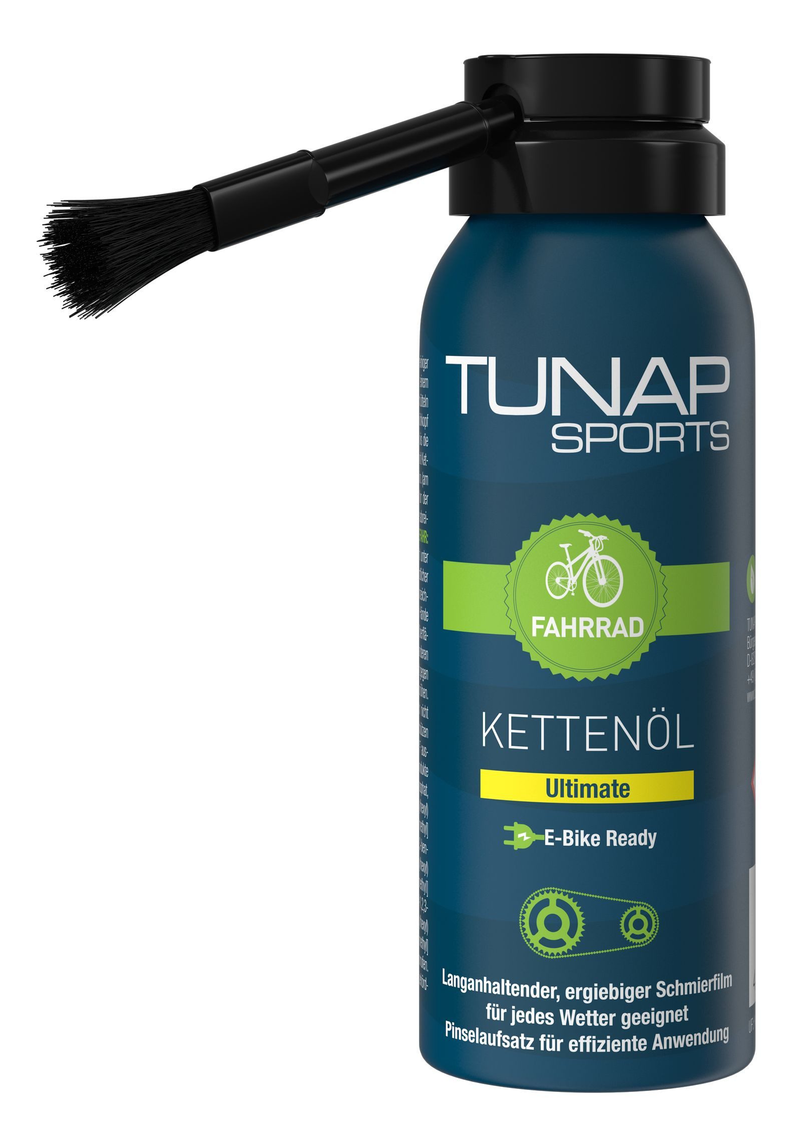 Tunap Sports Kettenöl TUNAP SPORTS Kettenöl Ultimate mit Bürste 50ml, Für jedes Wetter geeignet I Punktgenaue Anwendung