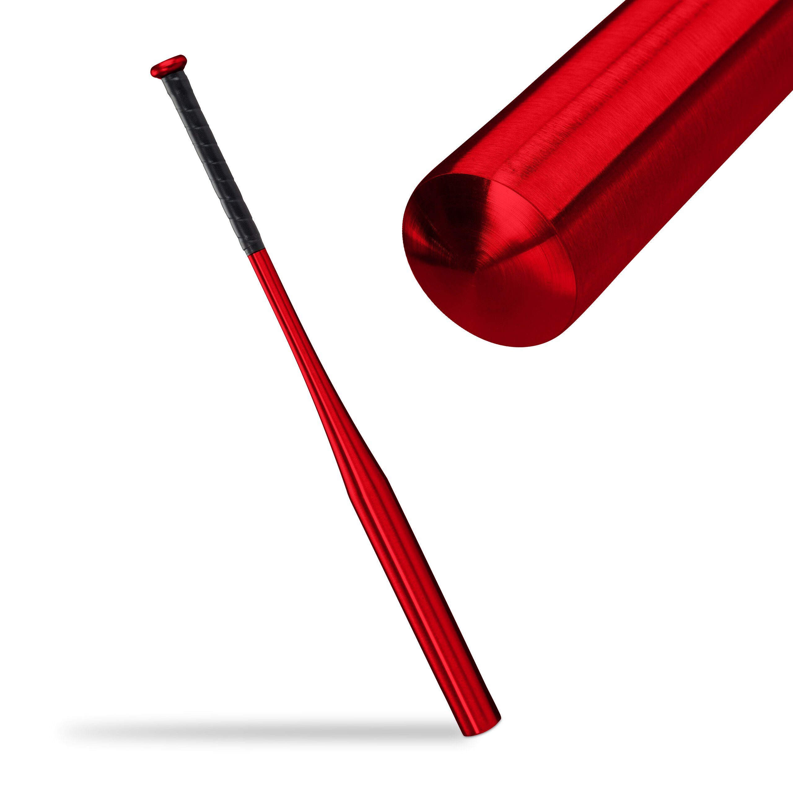 relaxdays Softballschläger Roter Baseballschläger aus Aluminium, 5 "