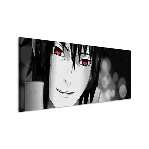 Sinus Art Leinwandbild Naruto Sasuke Uchiha Sharingan 150x50cm