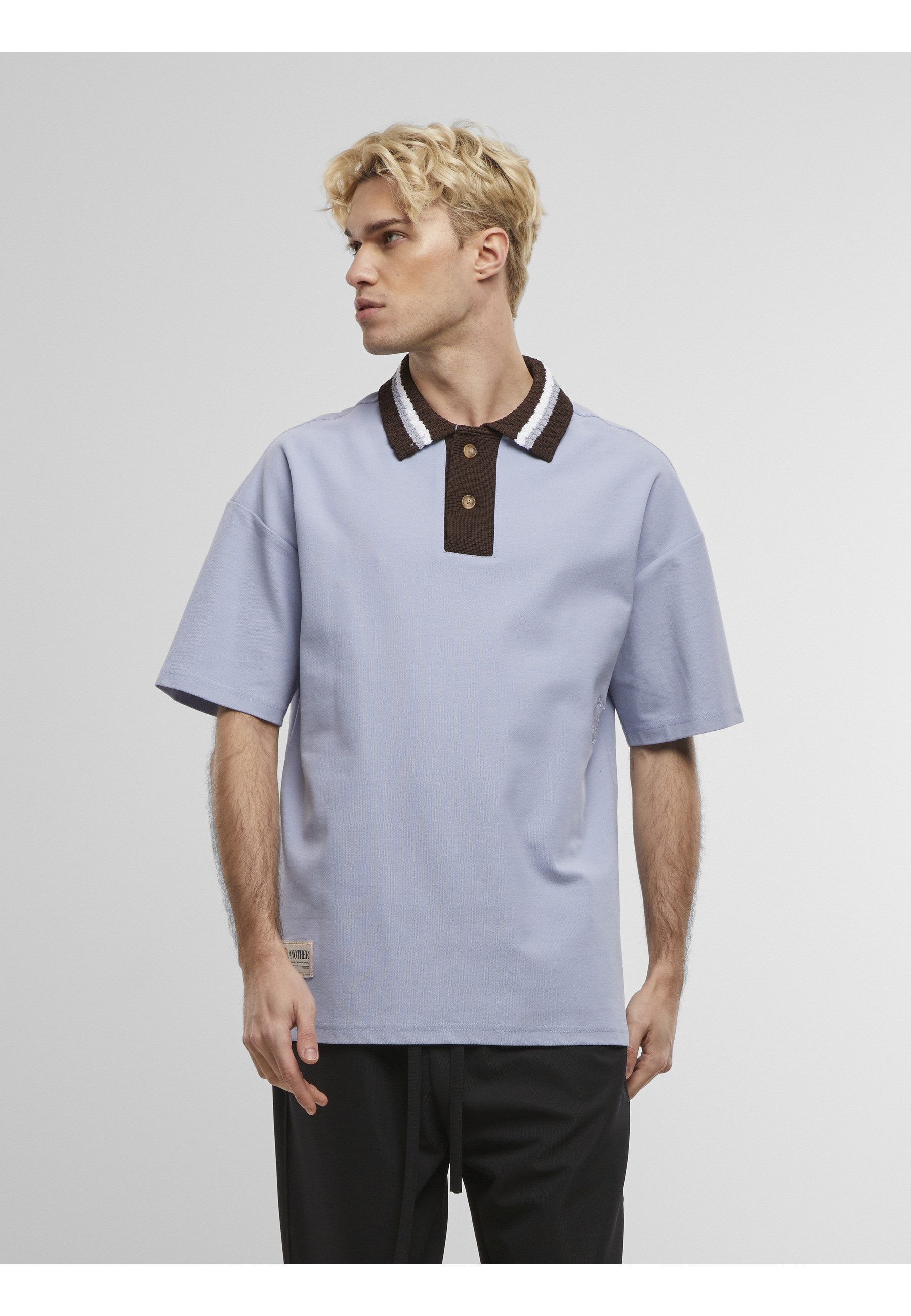 Another Cotton Lab Poloshirt Another Cotton Lab ACL Knit Collar Oversized Polo (1-tlg)