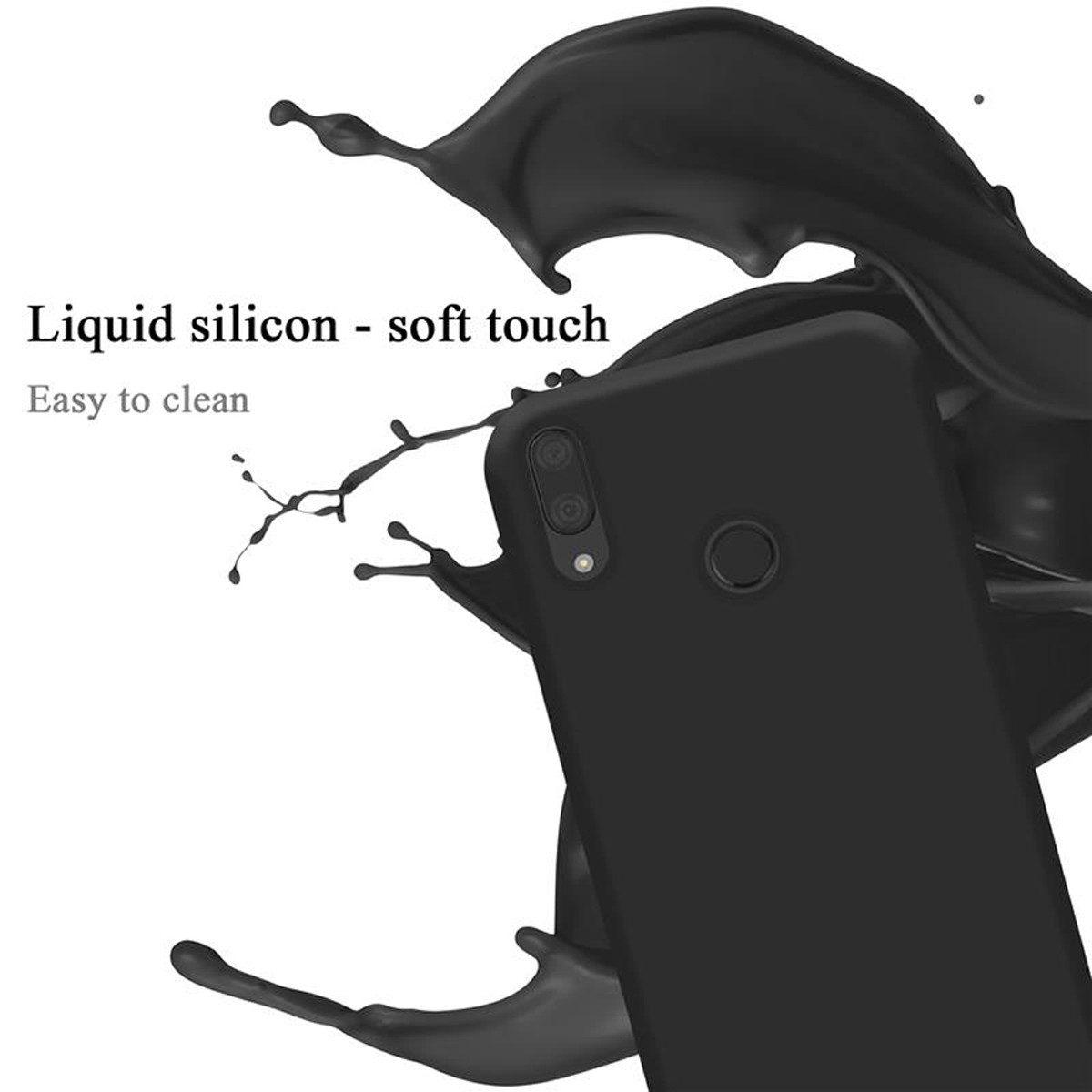 Cadorabo Handyhülle für Huawei Y7 2019 / Y7 PRIME 2019 Hülle Huawei Y7 2019 / Y7 PRIME 2019, Flexible Hülle TPU Silikon Schutzhülle Back Cover Case
