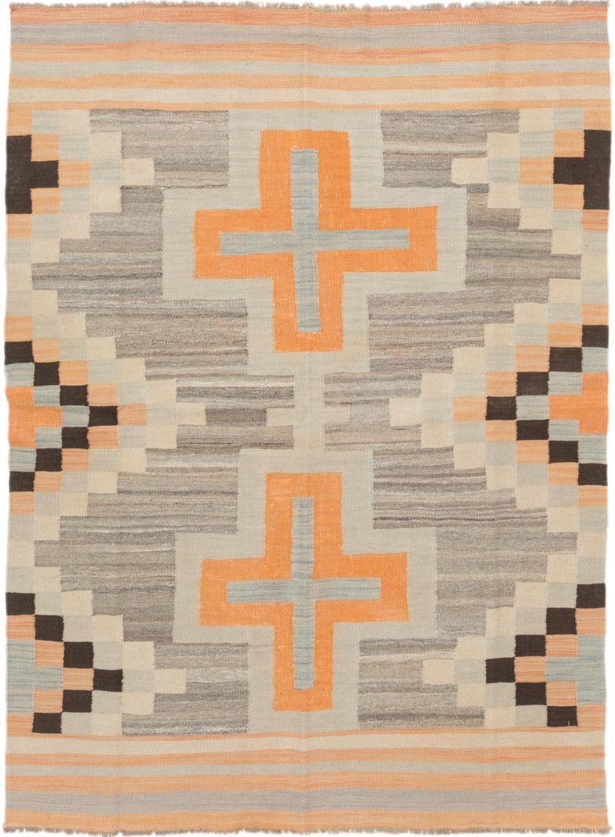 Orientteppich Kelim Afghan 145x199 Handgewebter Orientteppich, Nain Trading, rechteckig, Höhe: 3 mm