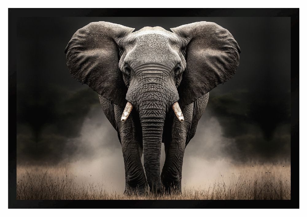 Ladreas Fußmatte Fußmatte Elefant F2635 60x40 cm, 60x40
