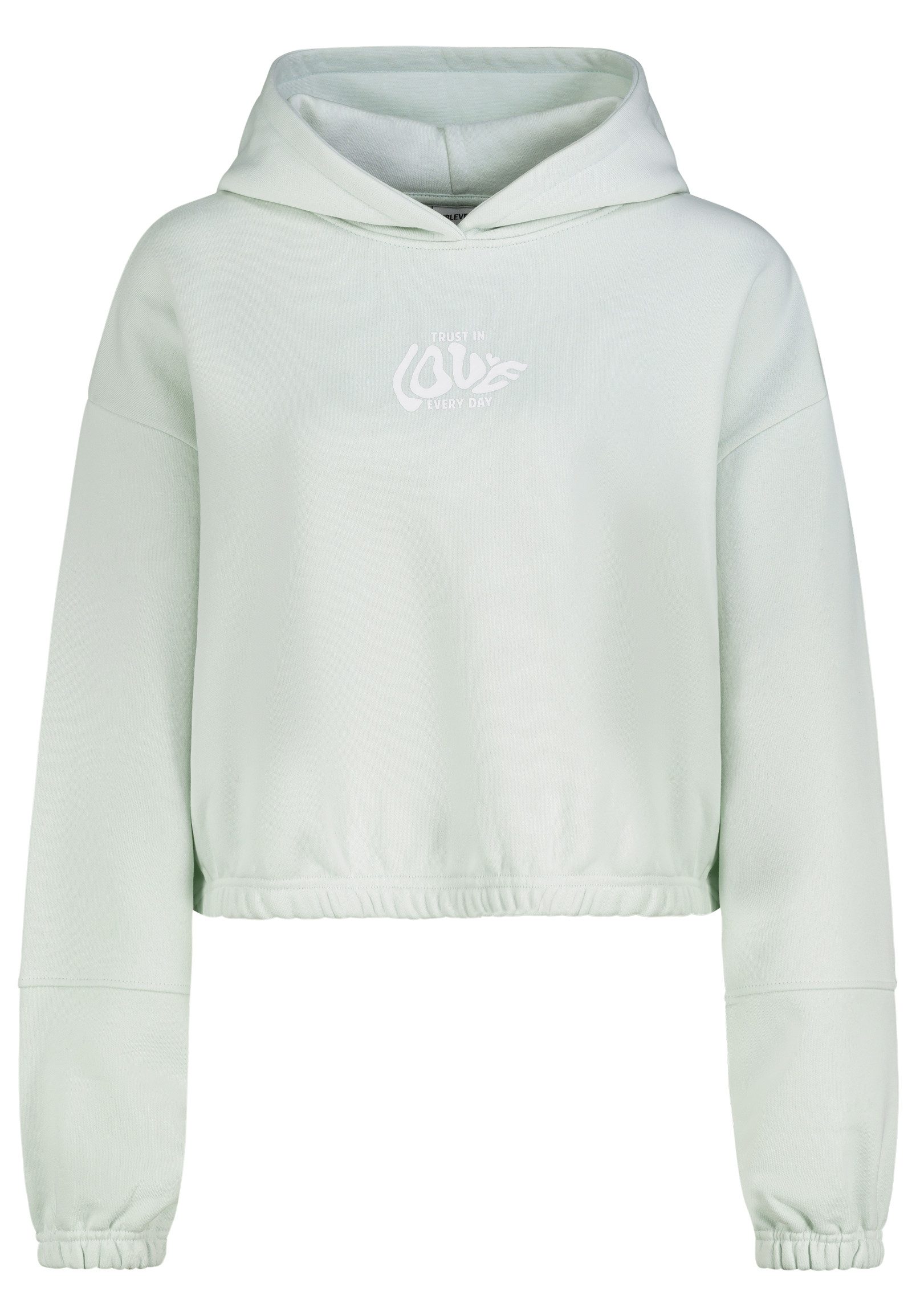 SUBLEVEL Kapuzenpullover mit Backprint, cropped Sweater, günstig online kaufen