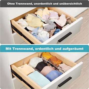 Coonoor Schubladeneinsatz Längenverstellbares Schubladenfach-Organisationssystem (4 St), Schublade Lagerung