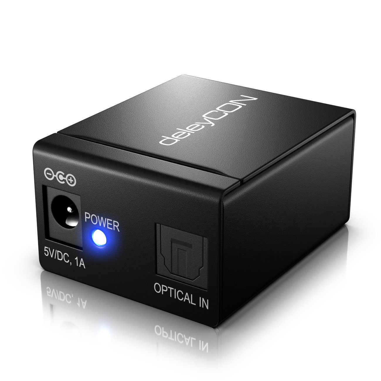 deleyCON Toslink Splitter 2 Port Digital Audio Splitter Verteiler Audio- & Video-Adapter