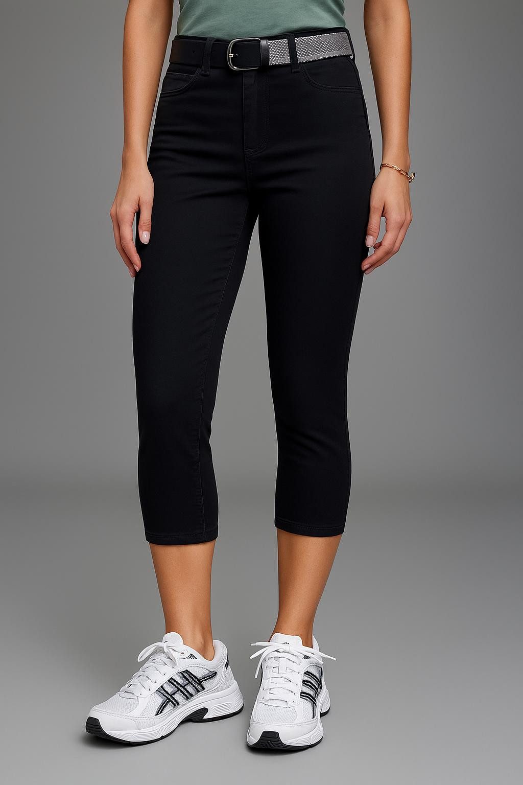 Laura Scott Caprihose Webhose für Casualmode und Streetwear, femininer Stil