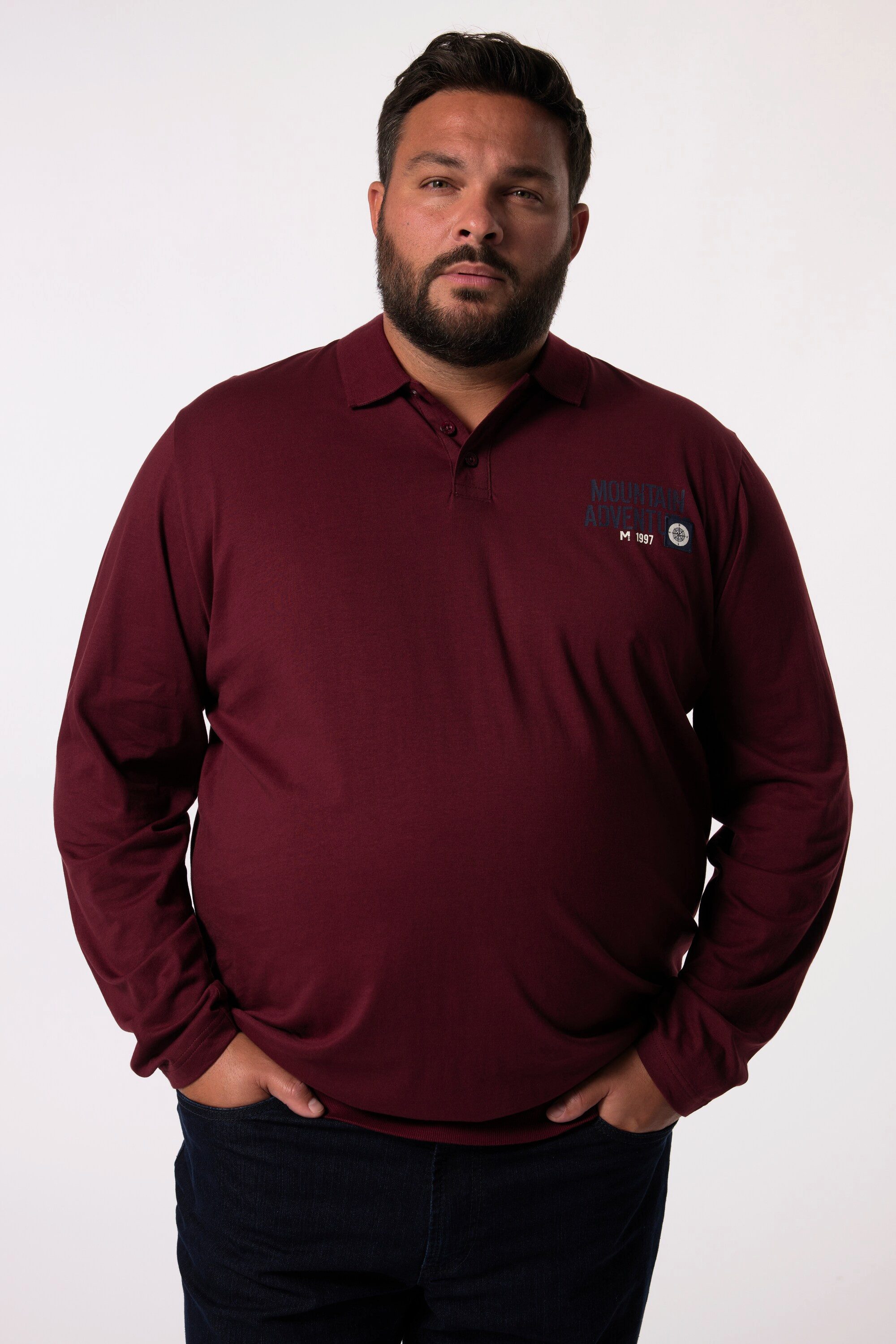 Men Plus Poloshirt Men+ Poloshirt Langarm günstig online kaufen