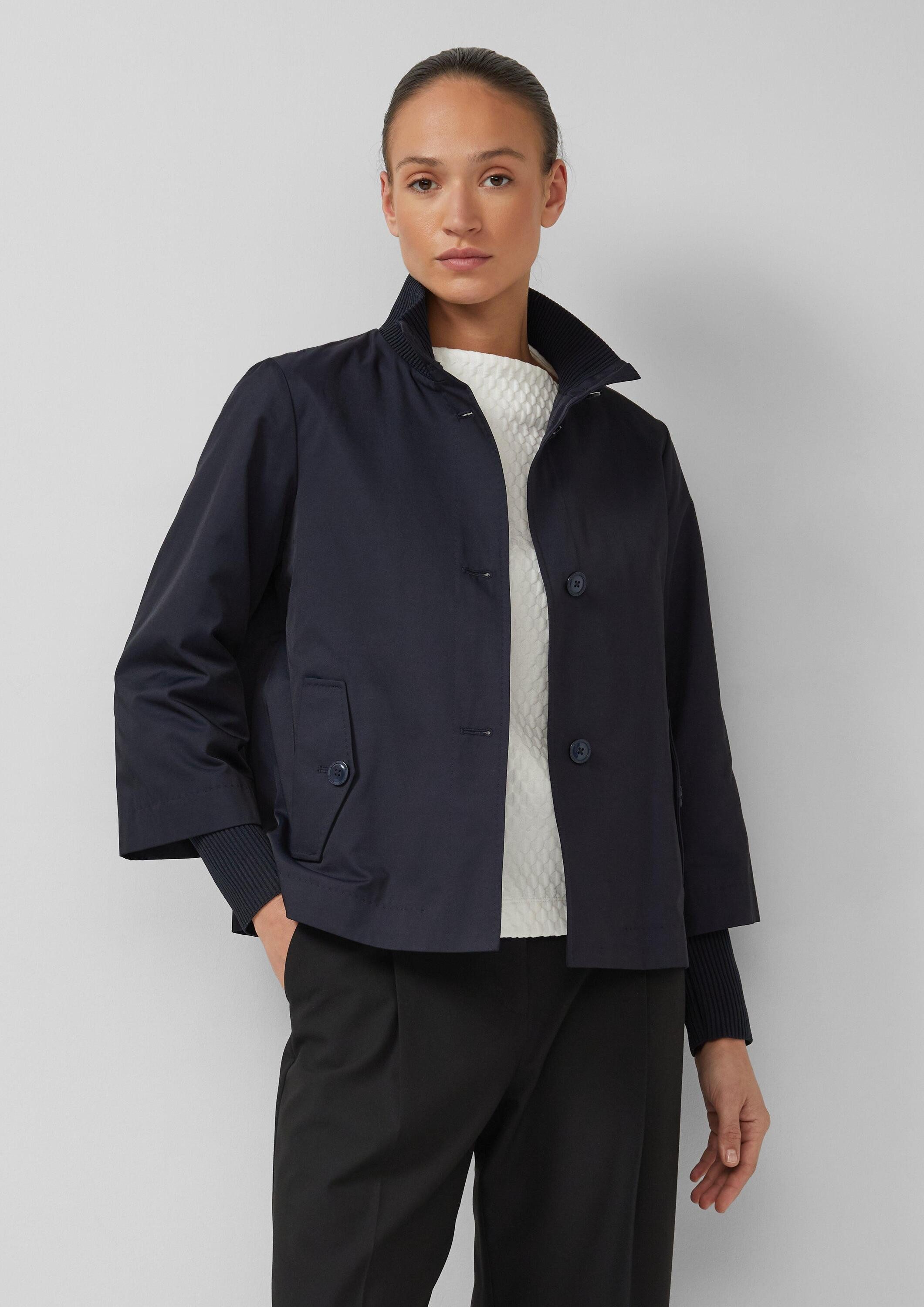 s.Oliver Funktionsjacke Outdoor-Jacke Jacke im Relaxed Fit mit Rippbündchen günstig online kaufen