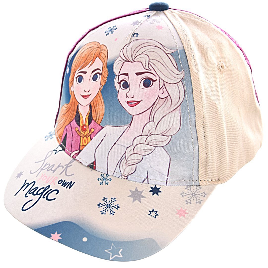 Disney Frozen Baseball Cap Elsa aus 54 Anna Weiß-Dunkellila in Größe oder Baumwolle 52 &