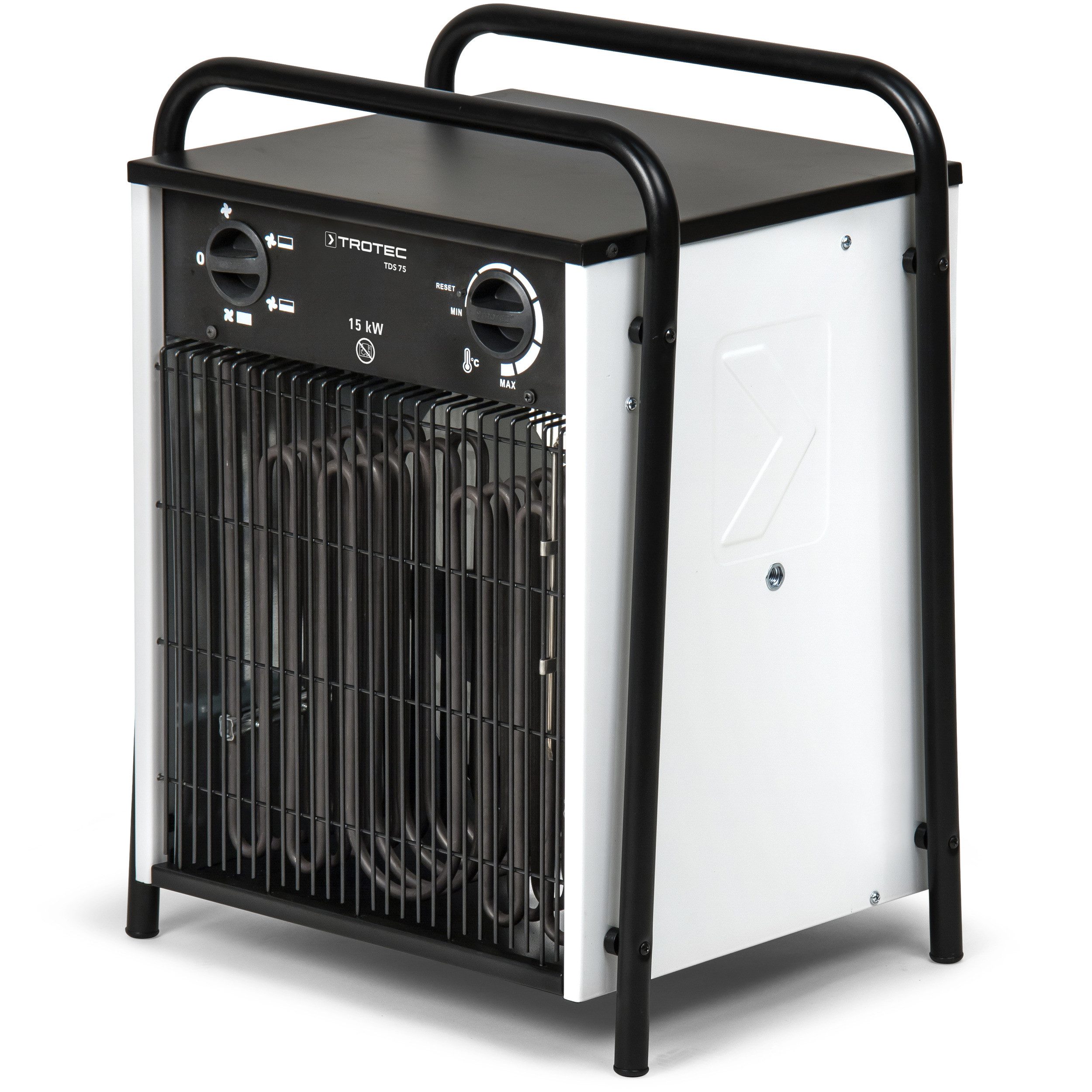 TROTEC Heizgerät, 3 Heizstufen, Thermostat, Ventilatorfunktion Heizlüfter Bauheizer